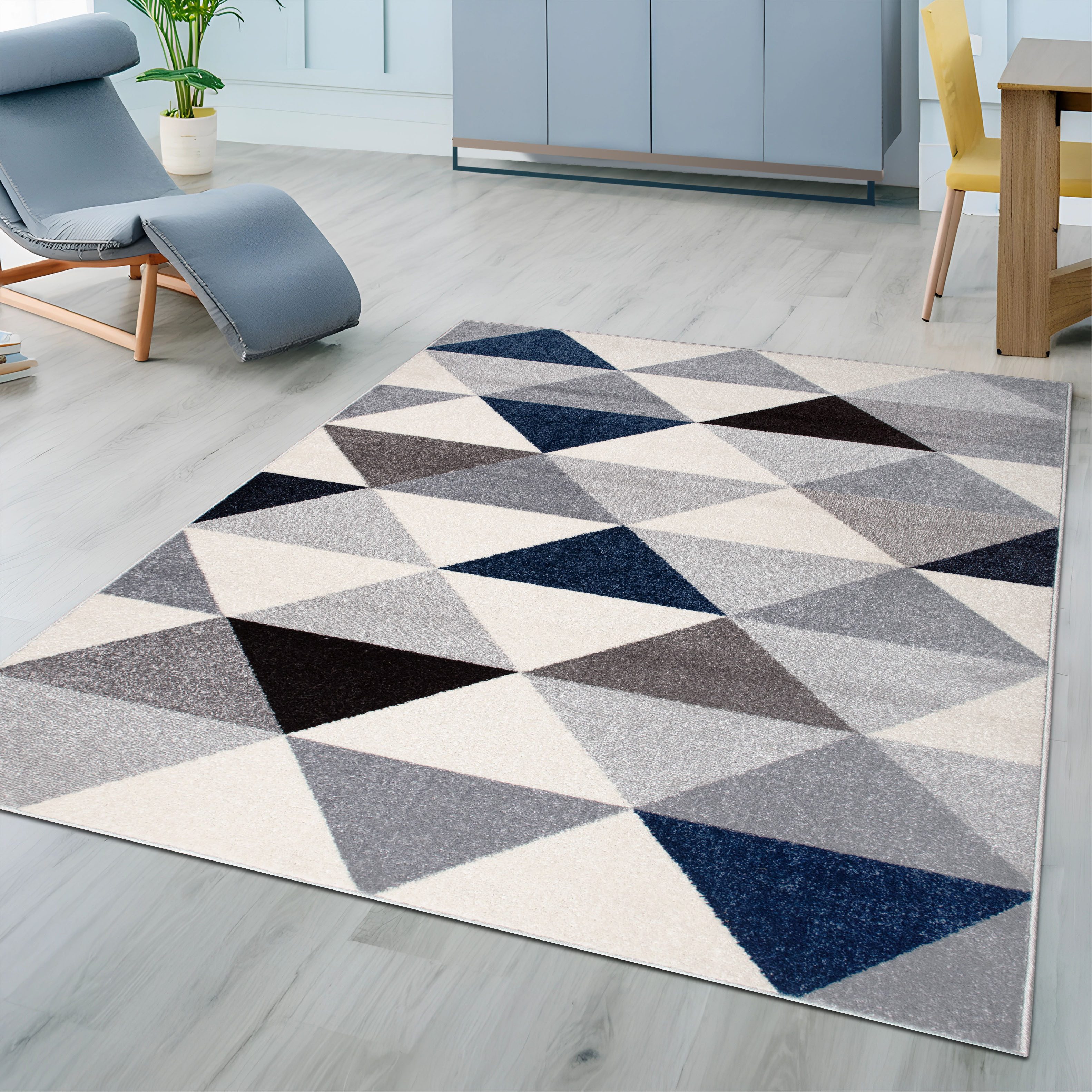 my home Vloerkleed Berlad Geo met bijzonder zachte pool, kortpolig, modern geometrisch ontwerp