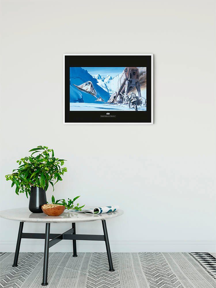 Komar Wanddecoratie Star Wars Classic RMQ Hoth Battle Snowspeeder Wanddecoratie voor de kinderkamer - zonder lijst (1 stuk)