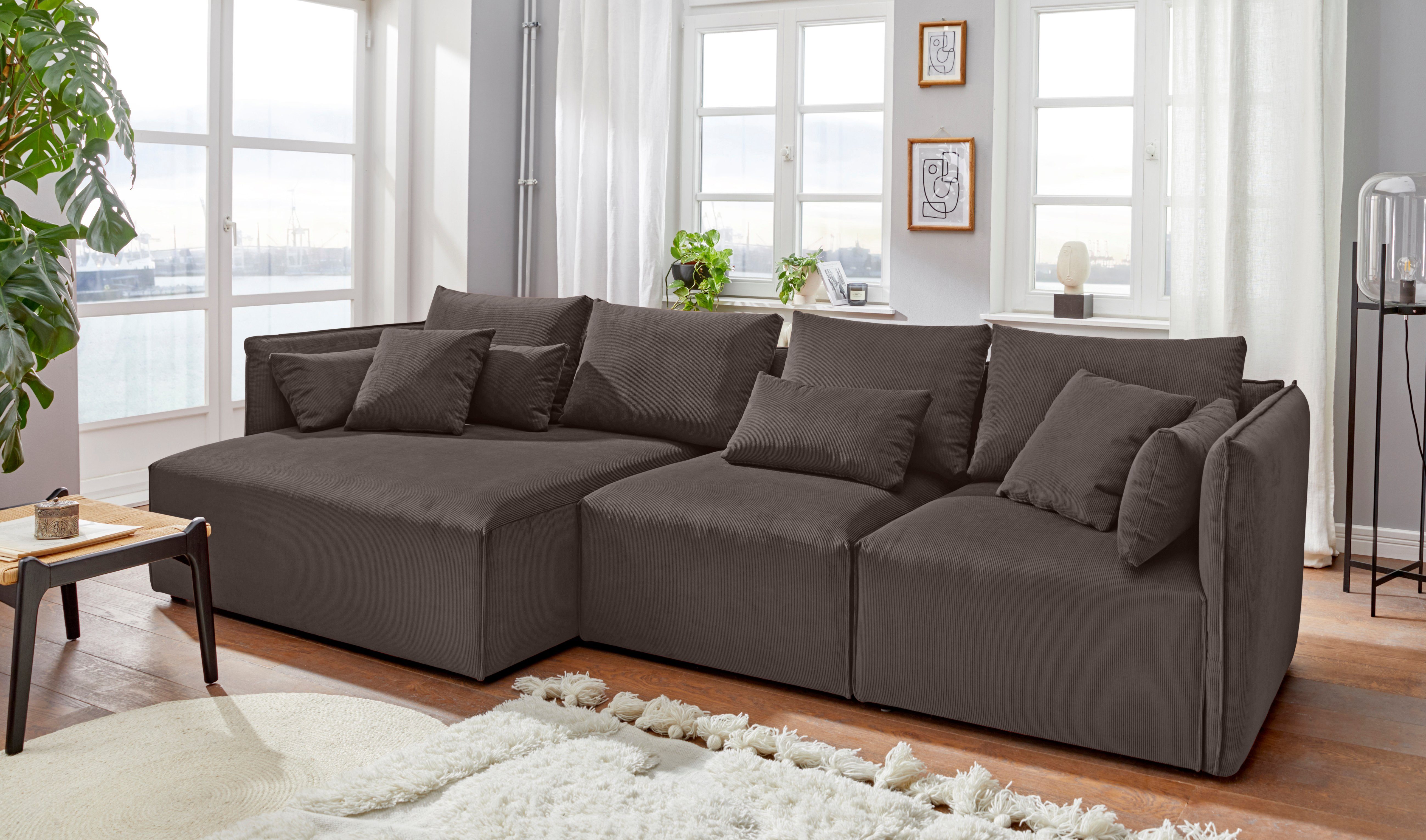 andas Ottomane Nöre korte lounge-module - zelf samenstellen, breedte 138 cm, diepte 128 cm