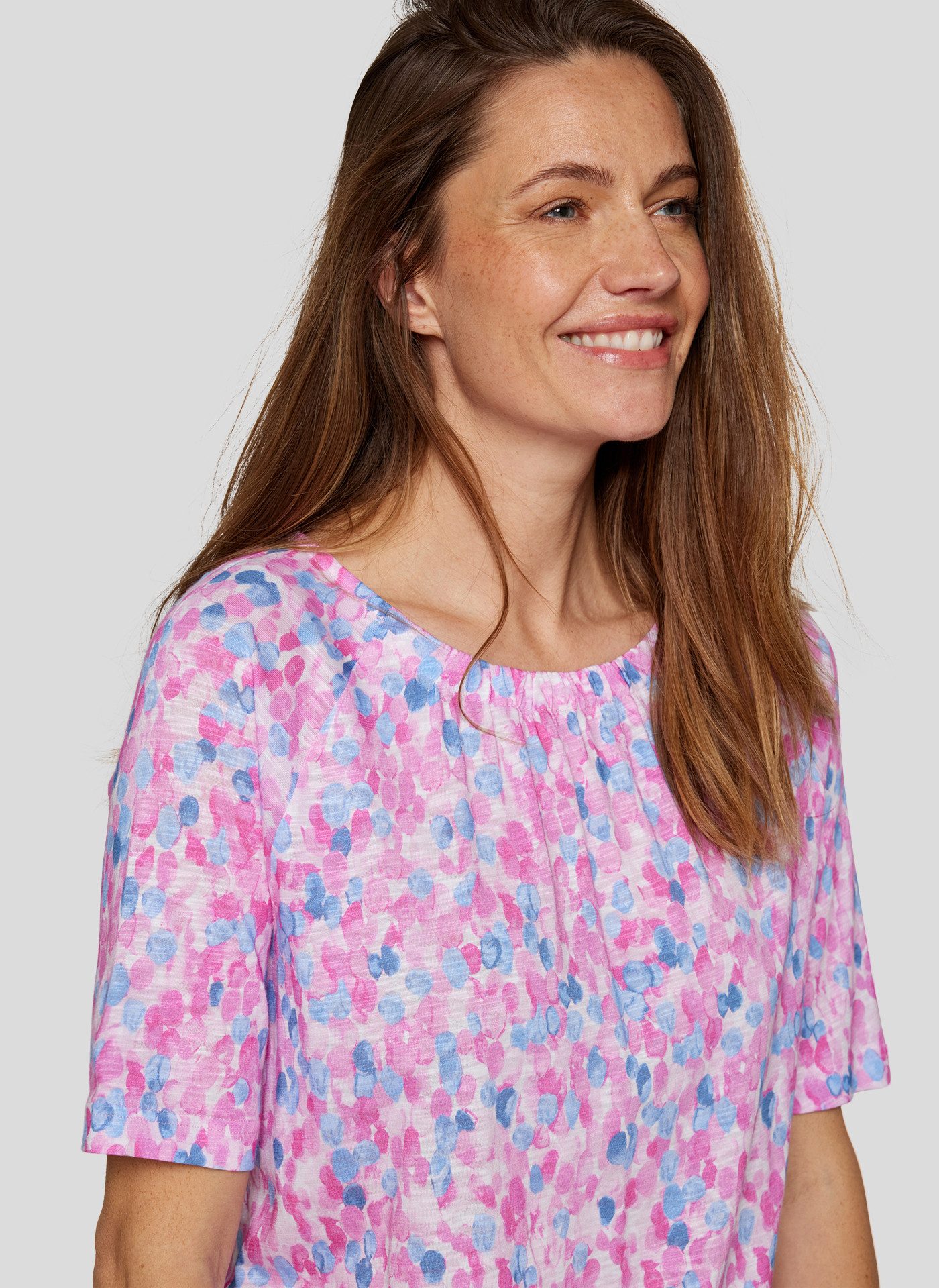 Rabe Shirt met ronde hals met grafisch patroon
