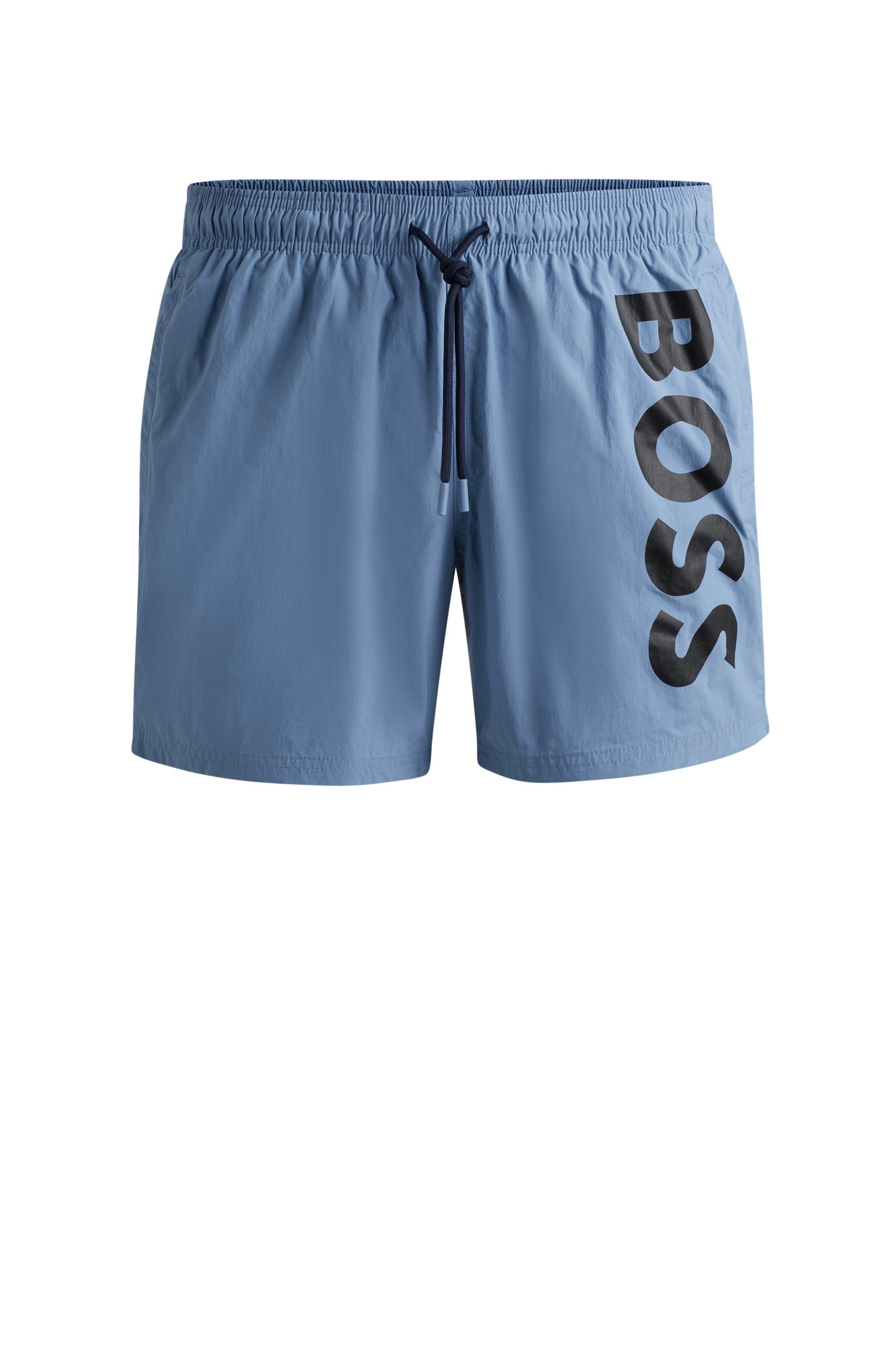 BOSS Zwemshort Octopus met contrasterende boss logo-opschrift op het been