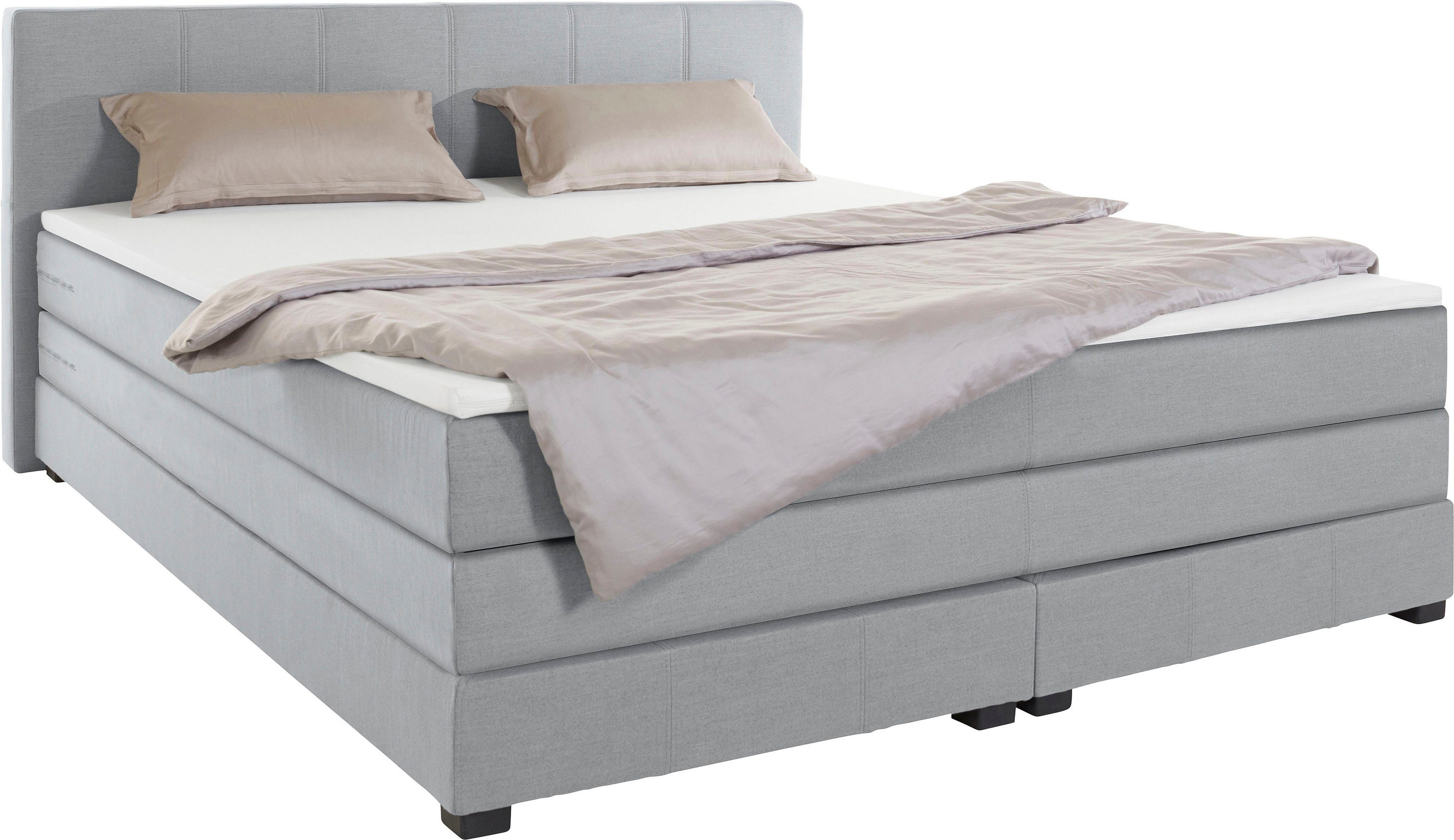 OTTO products Boxspring Peetu Pocketveringsmatras, in 4 breedten en 4 kleuren, incl. topmatras, bekleding van gerecycled materiaal