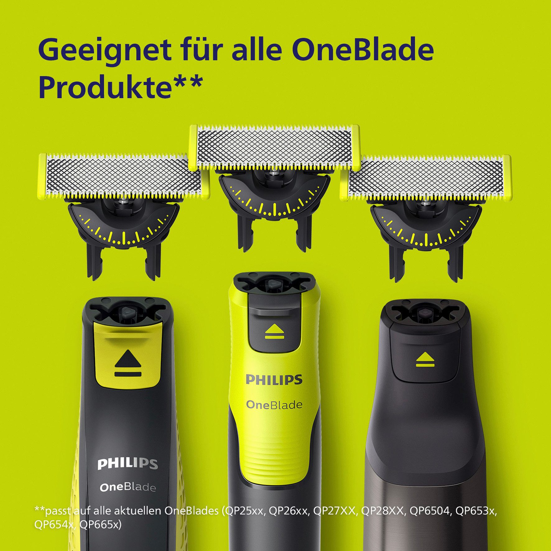 Philips Reserve scheerapparaat-onderdeel OneBlade 360 nat en droog te gebruiken, houdt tot 4 maanden (4 stuks)