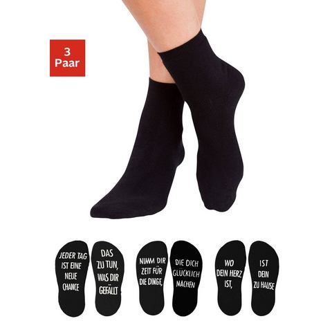 NU 20% KORTING: Arizona wellness-sokken met antislip in de vorm van een spreuk (3 paar)