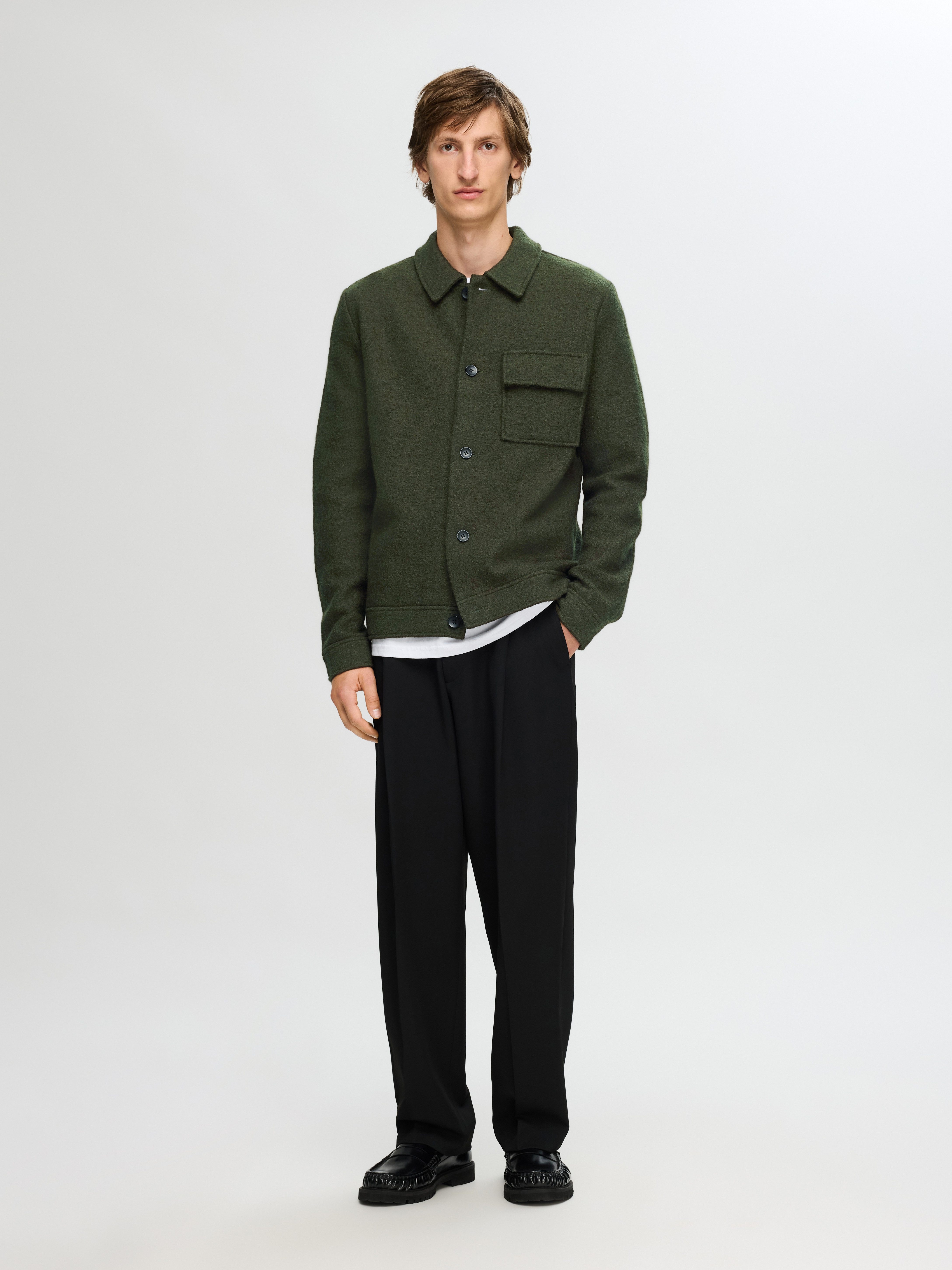 SELECTED HOMME Vest SLHNEALY LS KNIT SHIRT JACKET NOOS