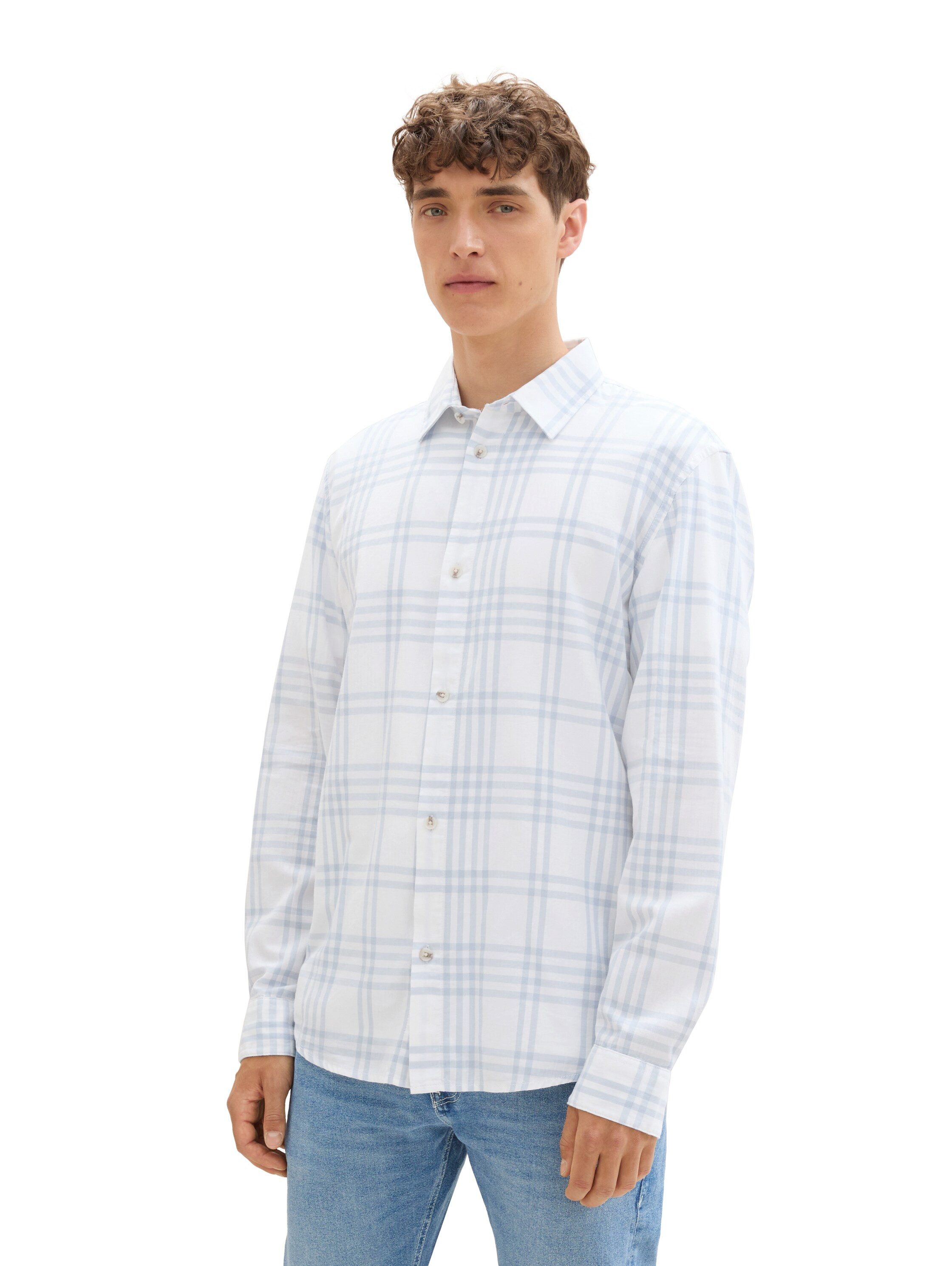 Tom Tailor Denim Geruit overhemd met ruitpatroon