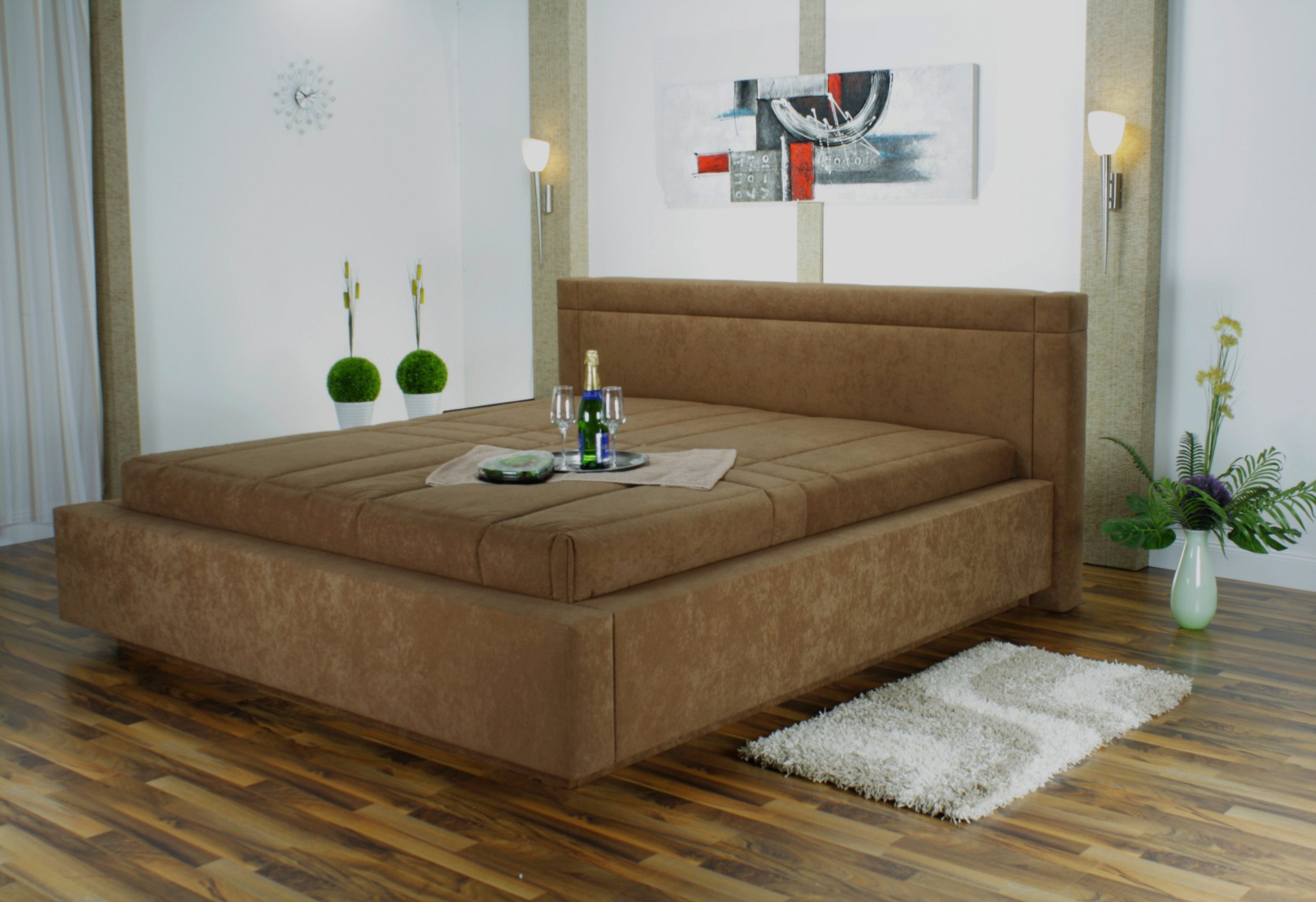 Westfalia Polsterbetten Sprei spreien maat 170x220 cm bruin