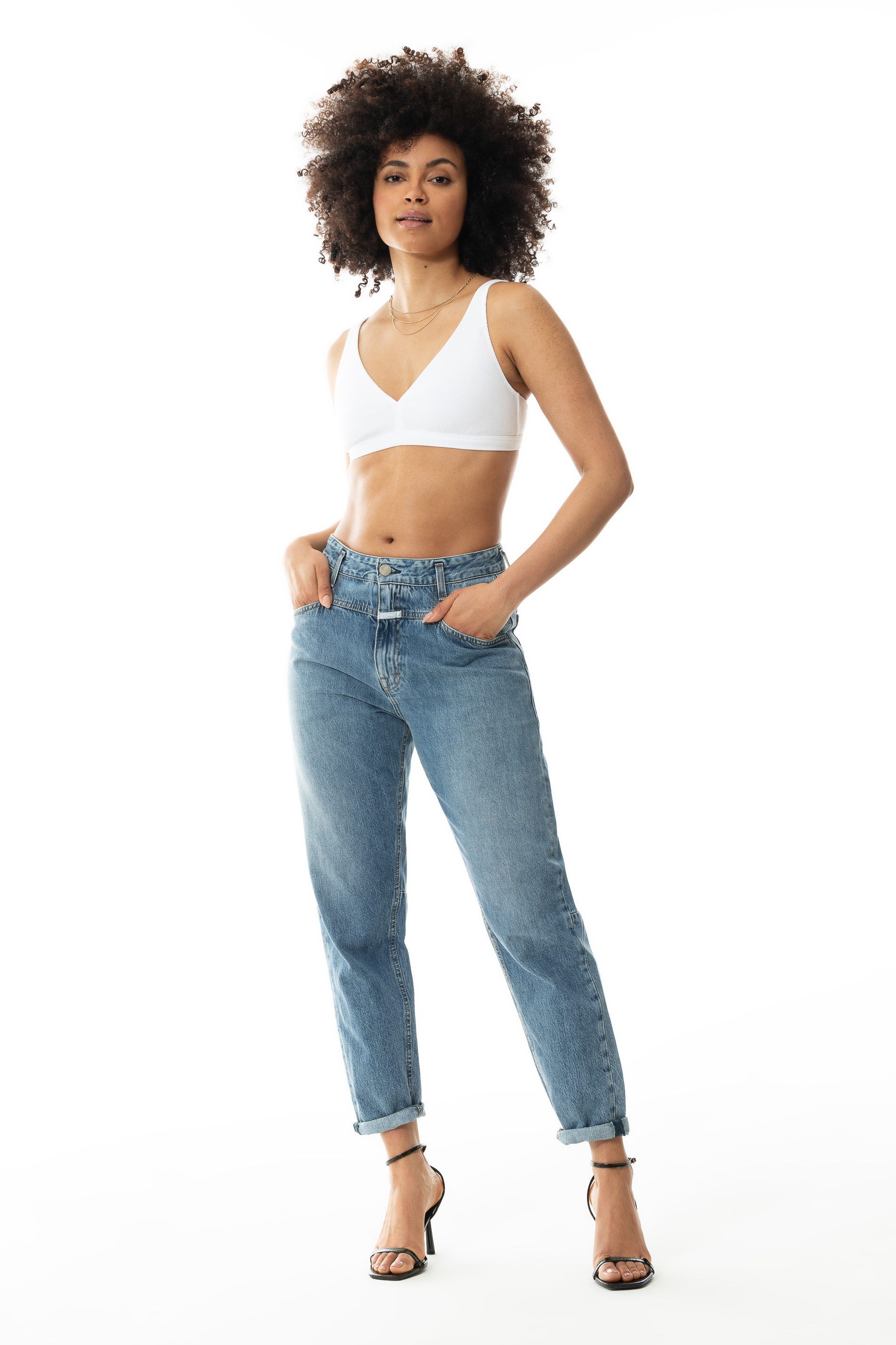 Mey Triangel-bh Organic Cotton Verwijderbare pads dames bh's maat XL wit