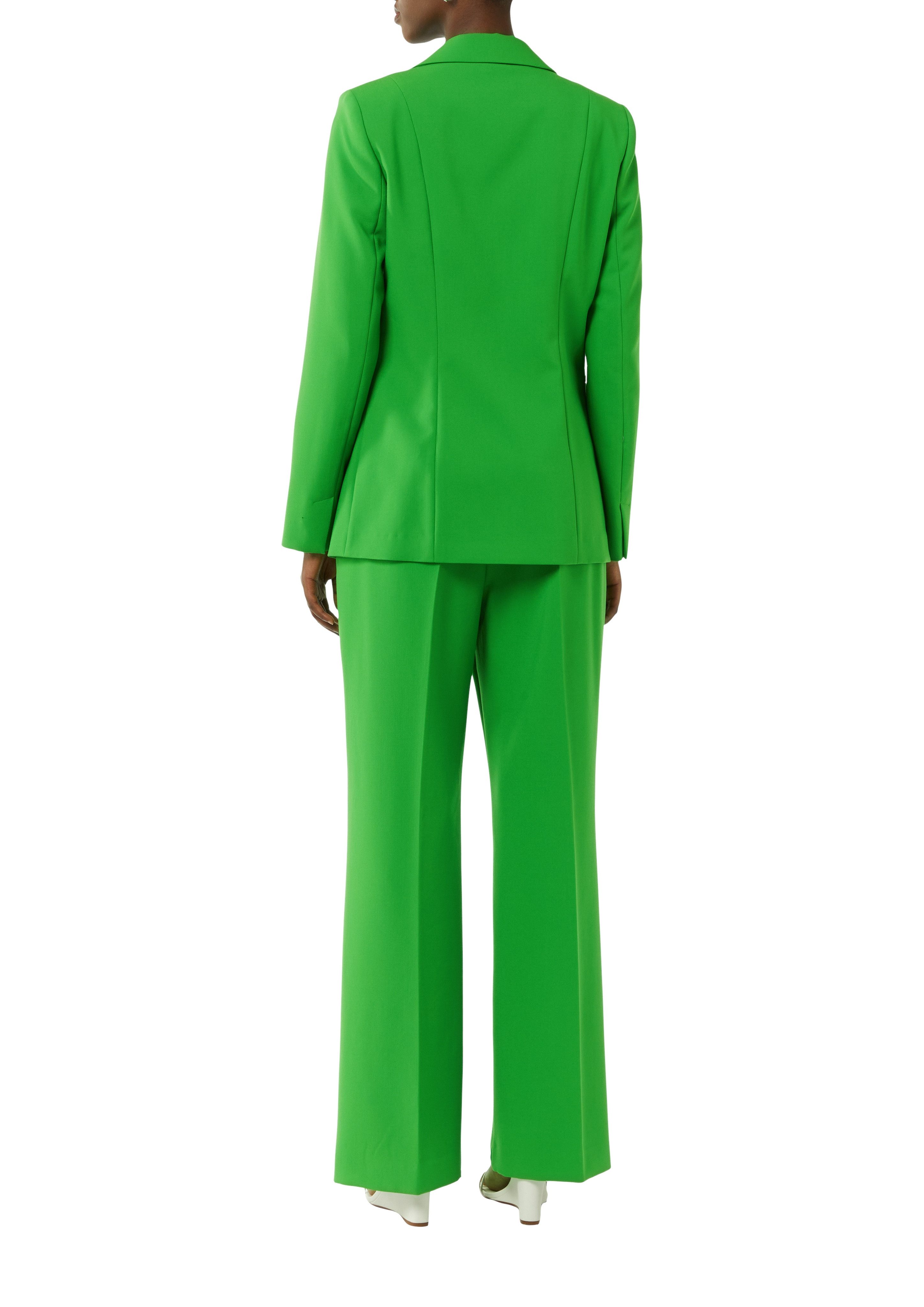 Comma Lange blazer met een diepe v-hals