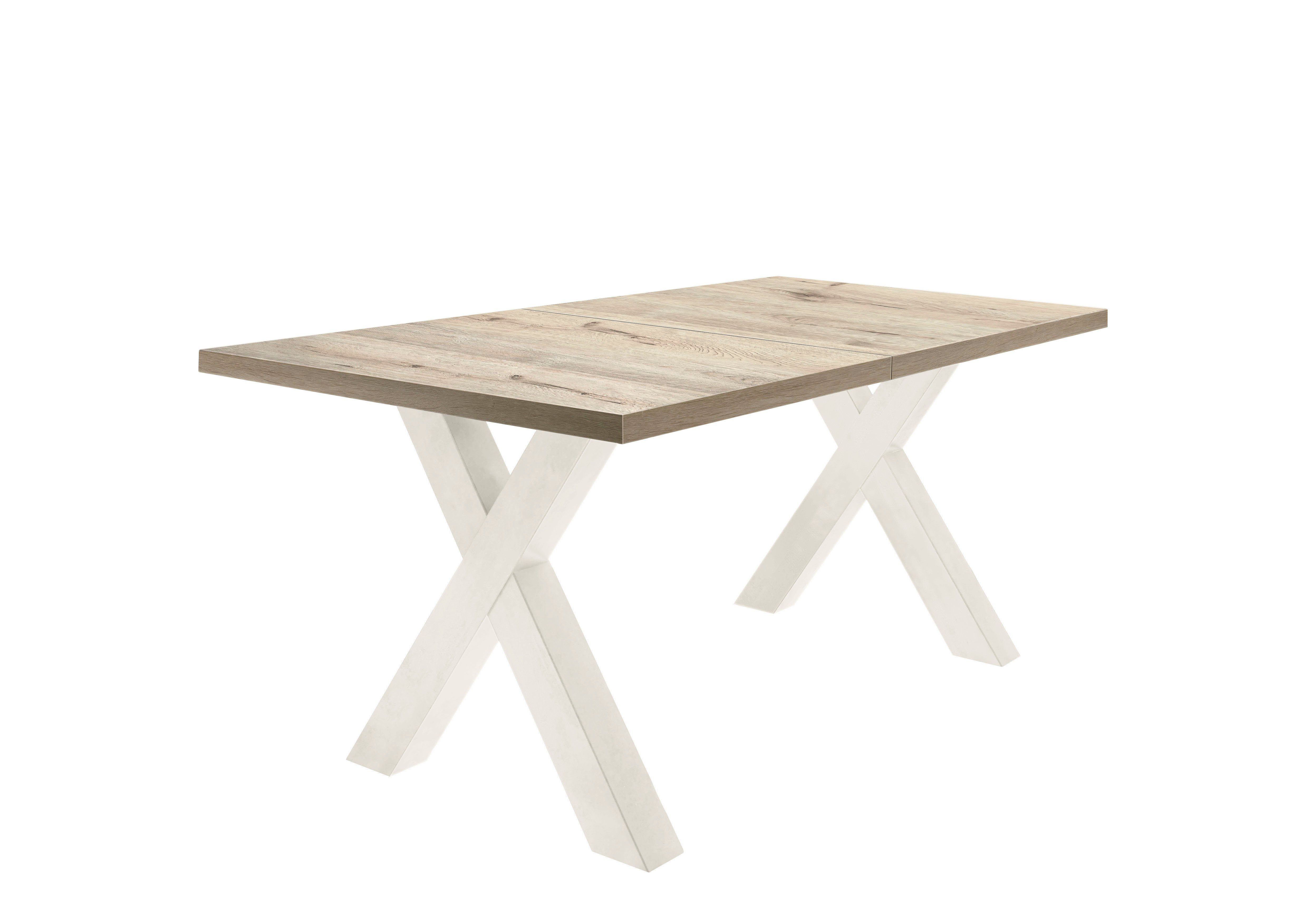 Mäusbacher Eettafel Mister met lade (160-210 cm), frame in x-model