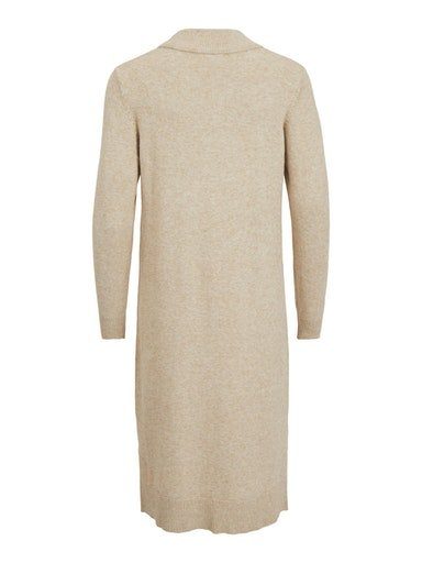 Vila Gebreide jurk VIRIL CREW NECK L/S MIDI DRESS - NOOS