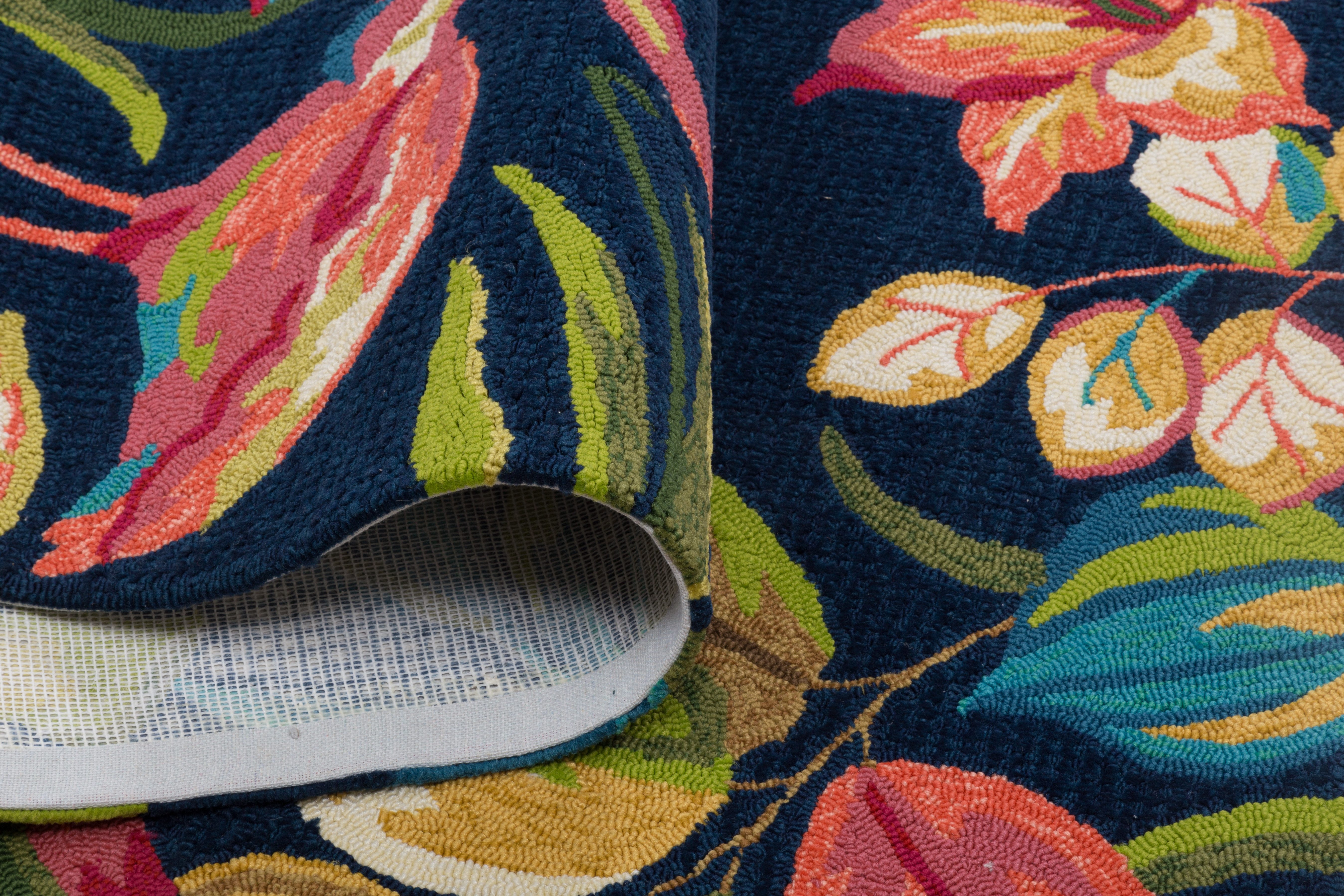 Gino Falcone Vloerkleed Rosetta 020 flamingo's bijzonder zacht door microvezel, geschikt voor binnen en buiten, woonkamer