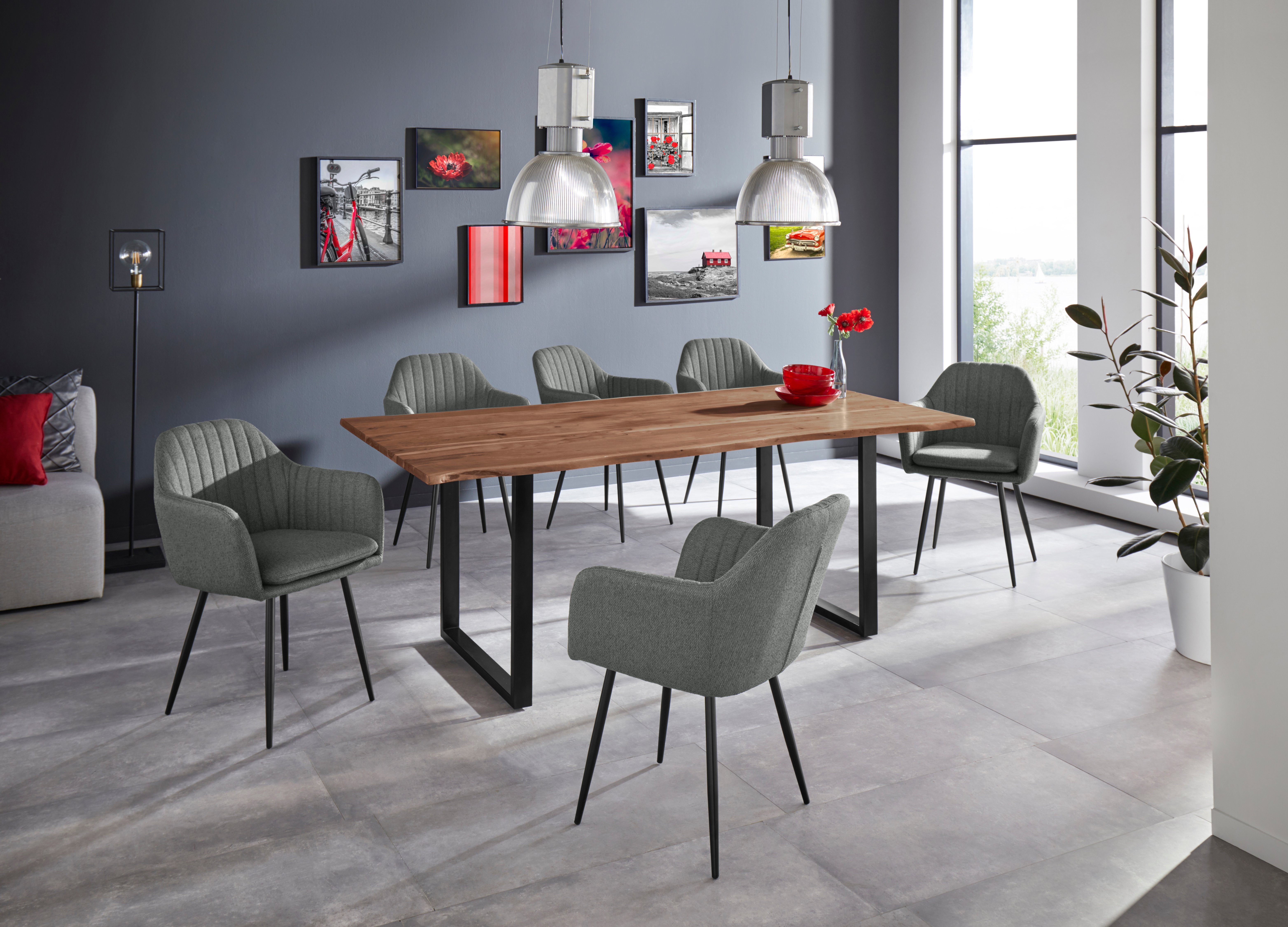 HELA Stoel met armleuningen Carla comfortabele fauteuil, kuipstoel (set)