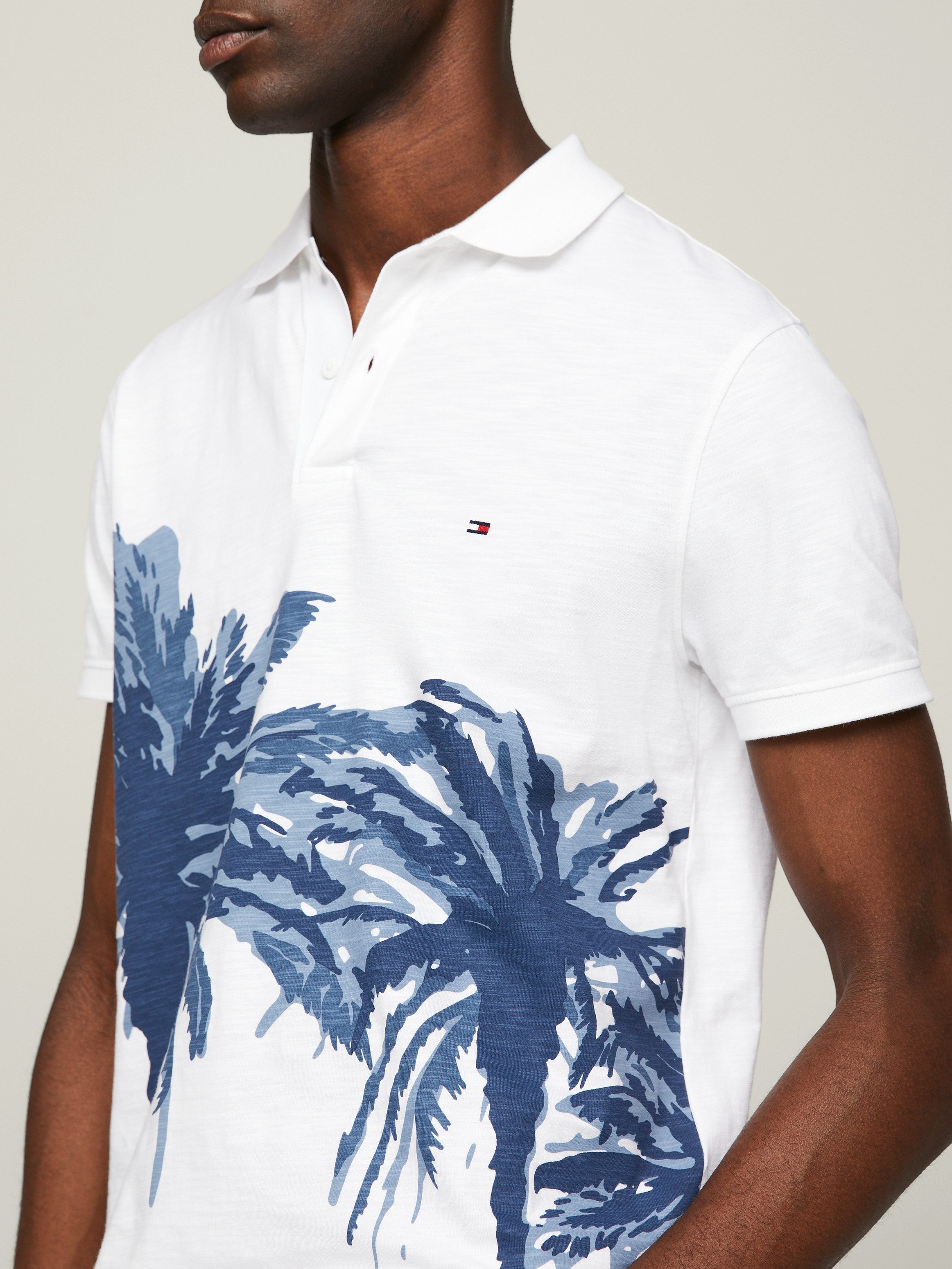 Tommy Hilfiger Poloshirt PALM PLACEMENT PRINT REG POLO