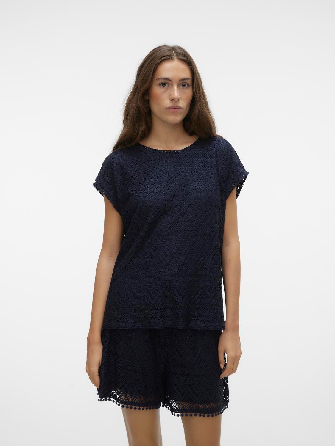 Vero Moda Shirt met korte mouwen VMMAYA AVA TOP JRS SPE