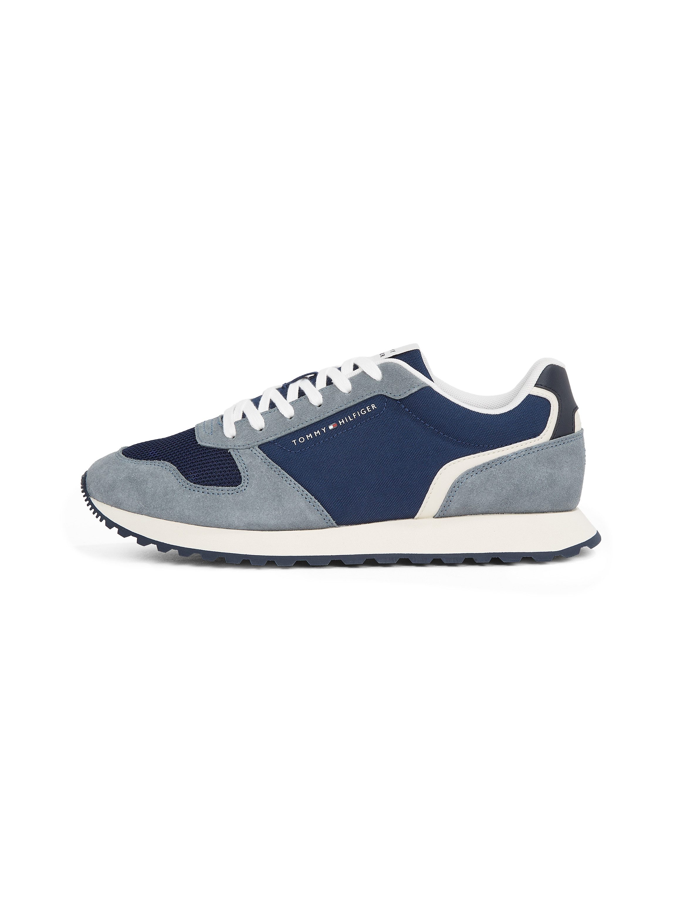 Tommy Hilfiger Plateausneakers NEW RUNNER EVA MIX vrijetijdsschoen, lage schoen, veterschoen met contrastafwerkingen