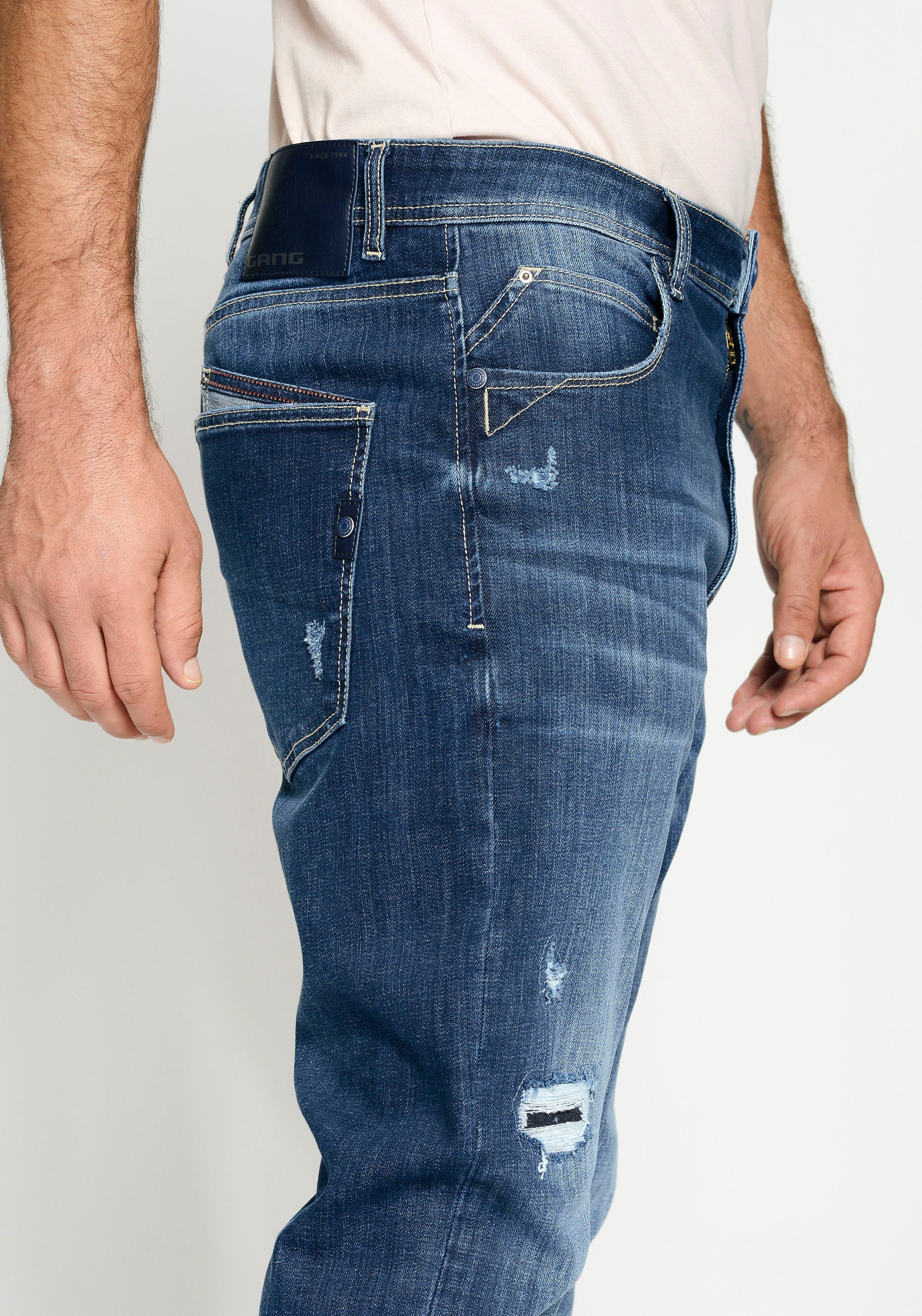 GANG Loose fit jeans 94ALESSIO met modieuze wijde broekspijpen