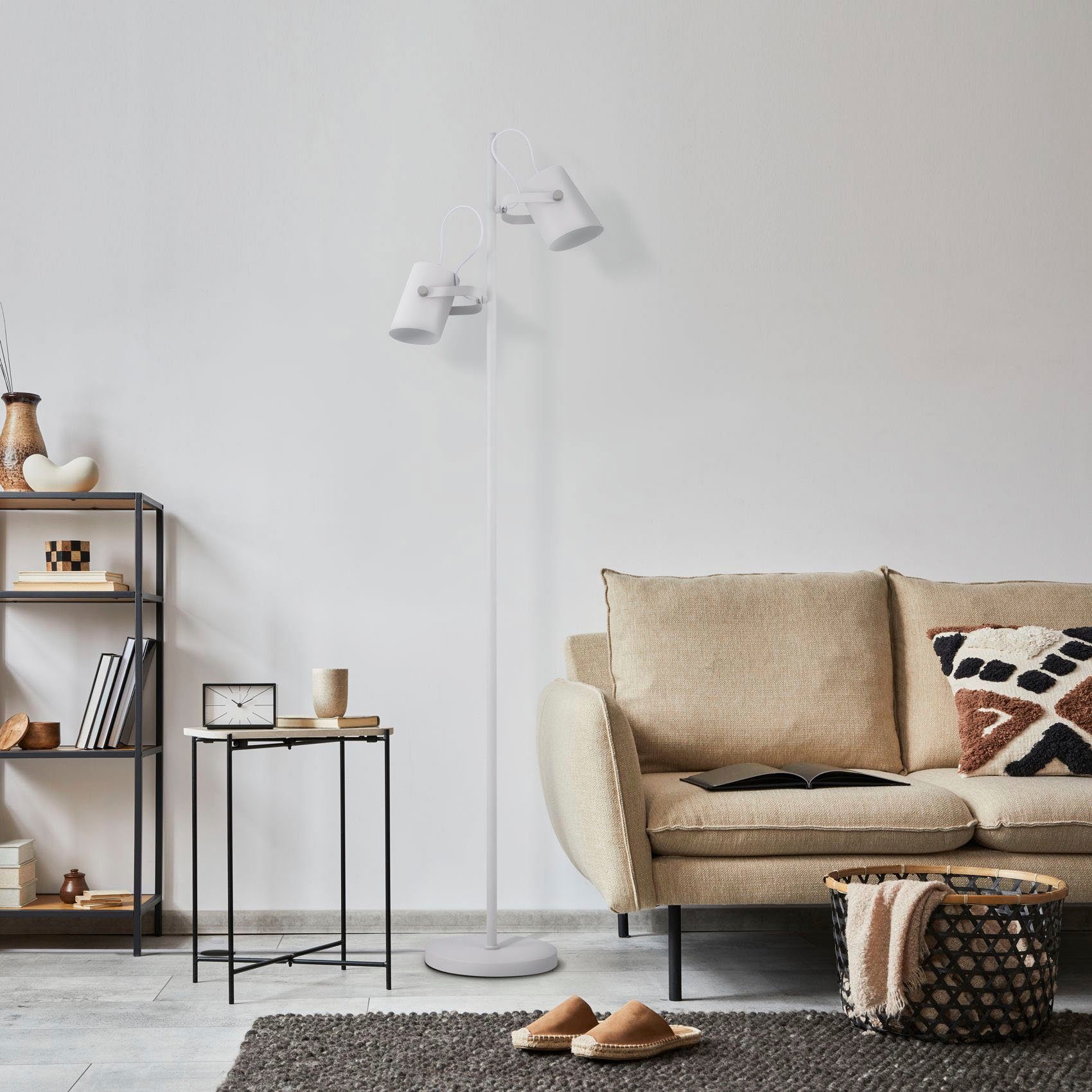 Paco Home Staande lamp Karl met compatibele dimmer en lichtbron
