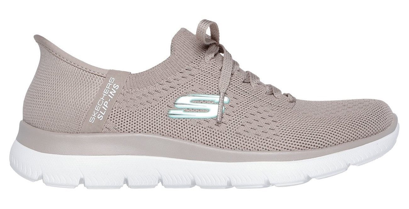 Skechers Slip-on sneakers SUMMITS-NEW DAILY , slippers, vrijetijdsschoen in vegan uitvoering