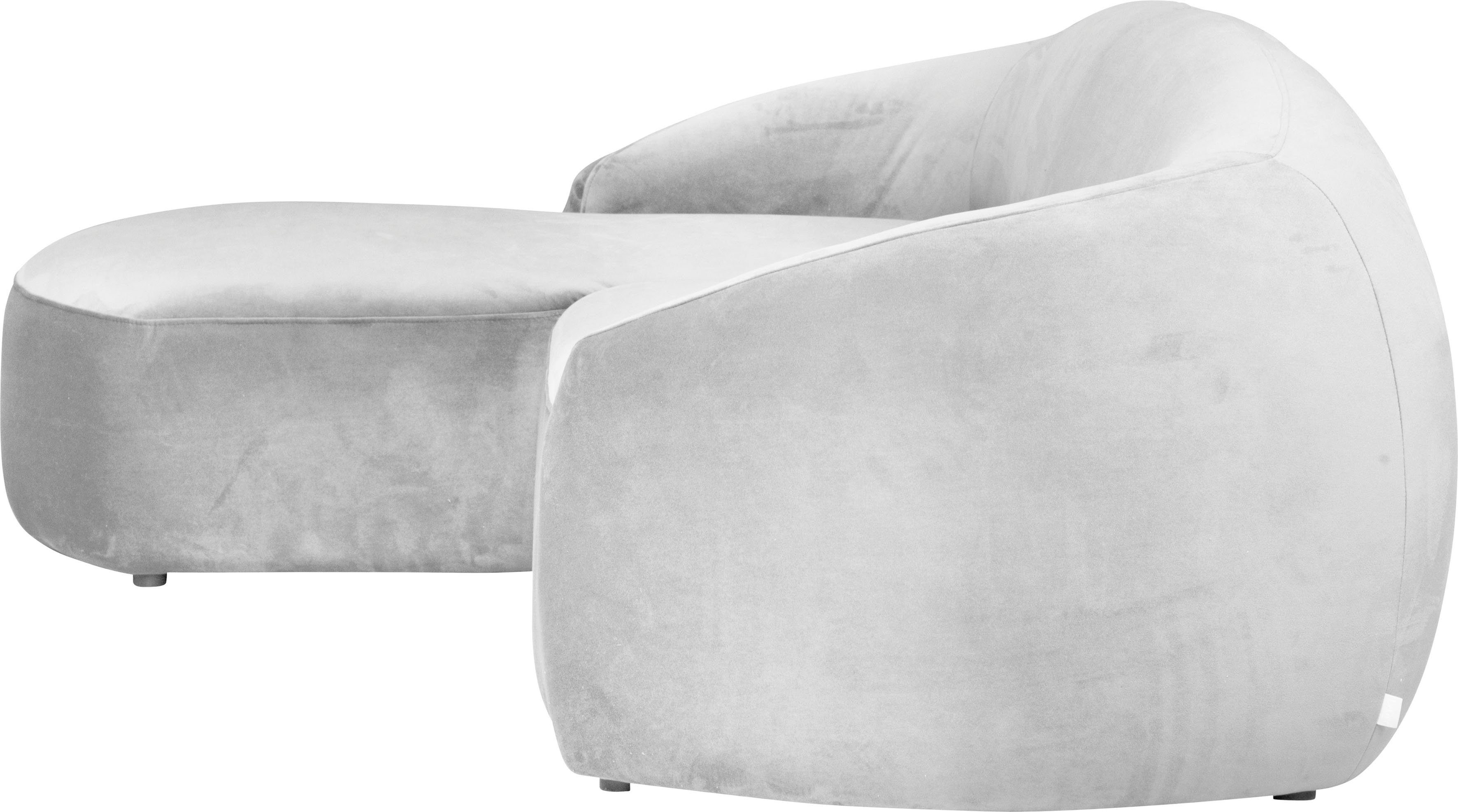 LeGer Home by Lena Gercke Hoekbank YANI, L-vorm, designbank, organische vorm, afmetingen B/D/H: 255/170/81 cm