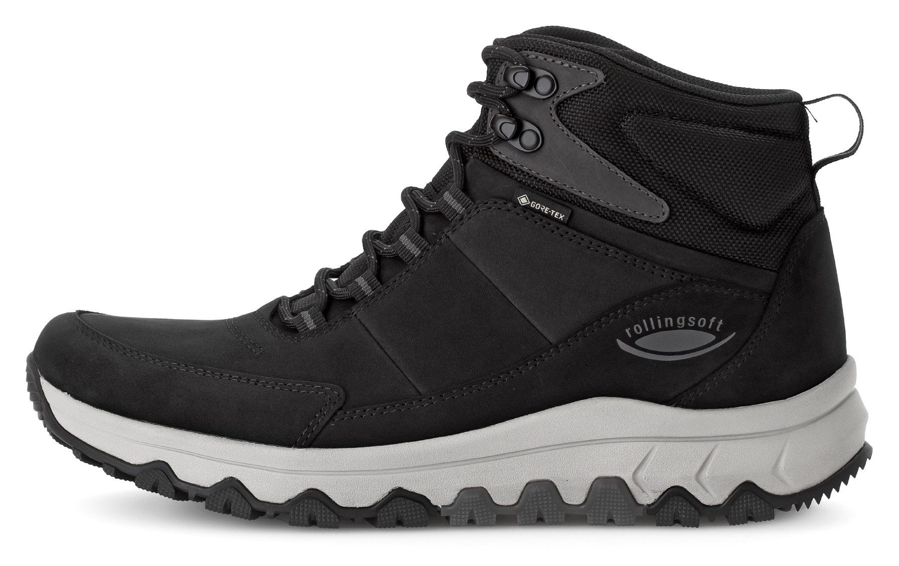 Gabor Rollingsoft Veterschoenen high-top sneaker, comfort vrijetijdsschoen, freizeitschoen, breedte g 1/2 (=breed)