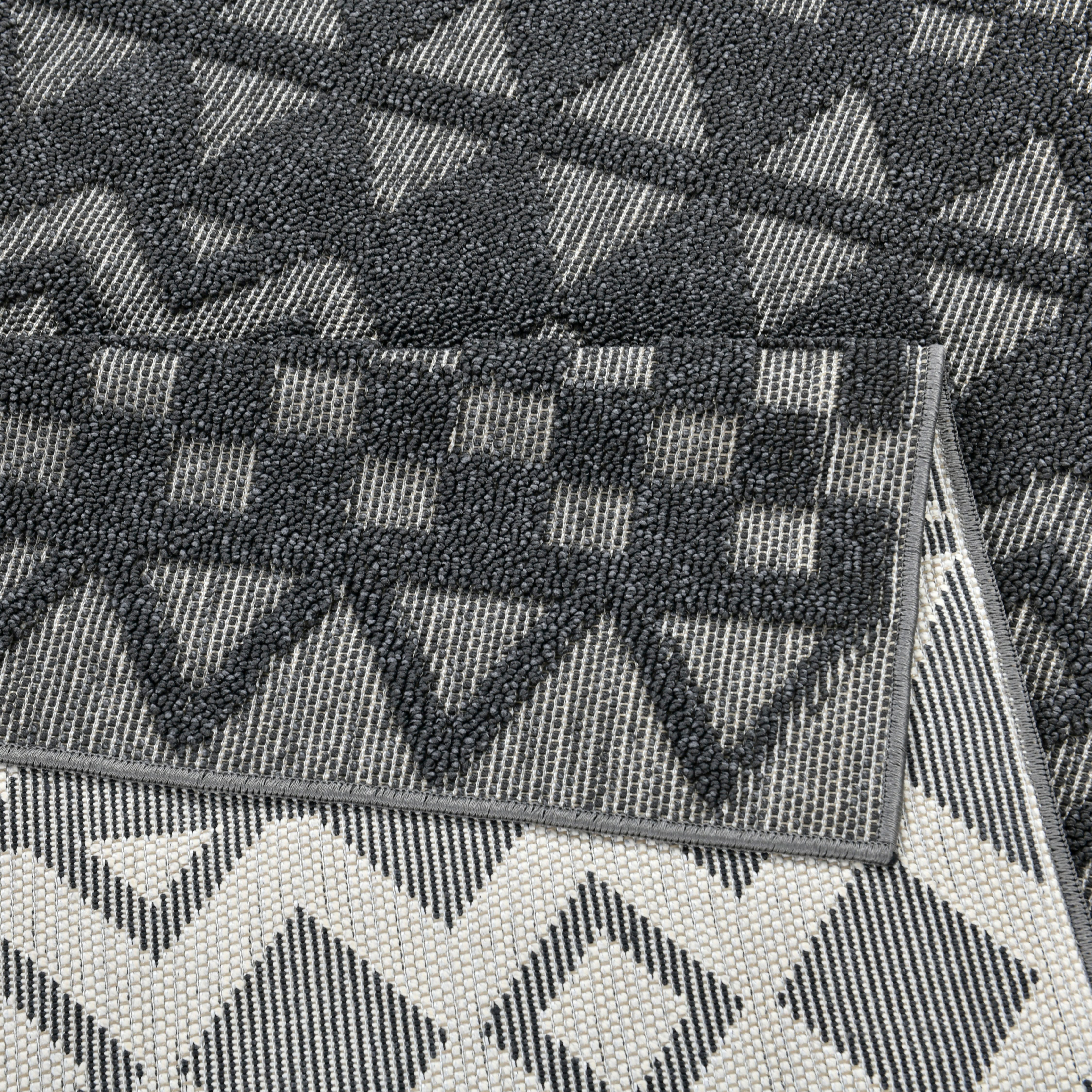 my home Vloerkleed Juliane Outdoor ook voor keuken of eetkamer Hoog-laag structuur, boho, geschikt voor buiten, balkon, terras, camping