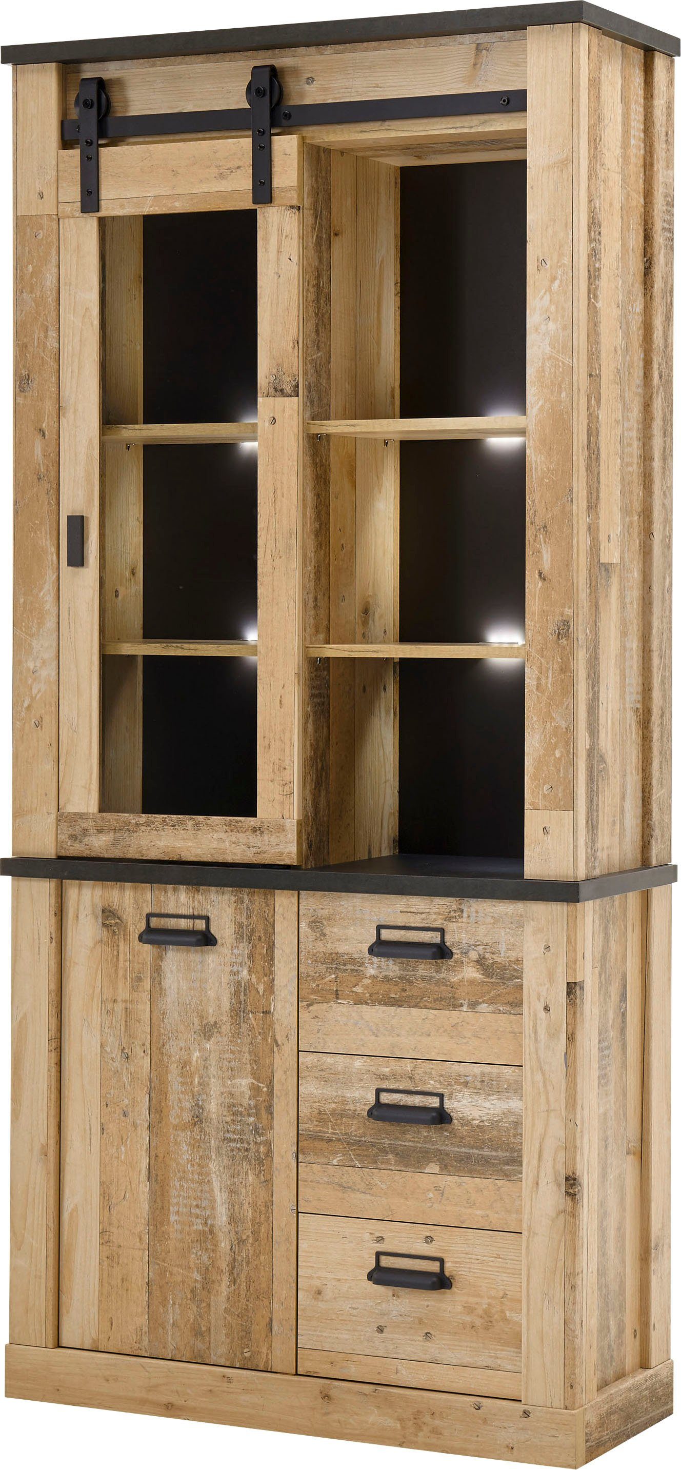 Home affaire Vitrinekast Sherwood Breedte ca. 93 cm