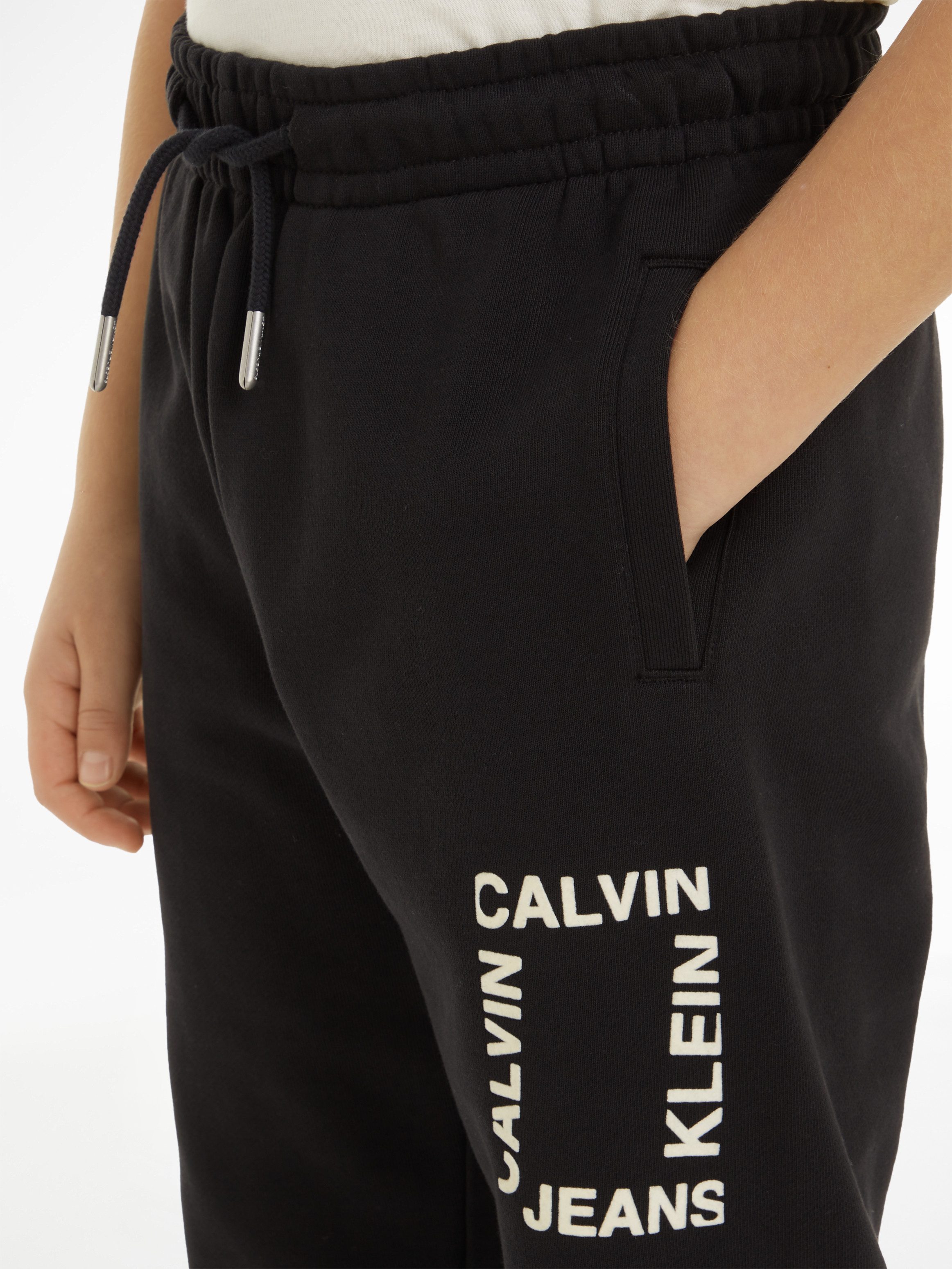 Calvin Klein Sweatbroek MINI HERO FLOCK LOGO PANTS