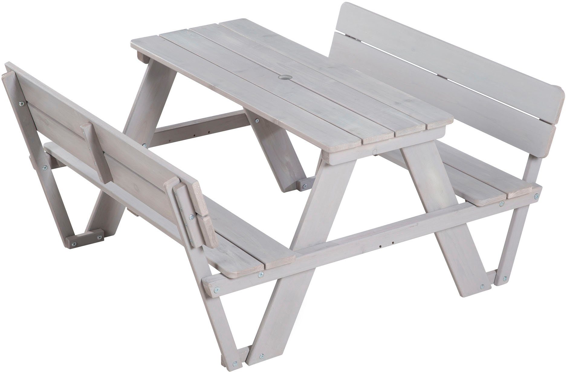 Roba® Kinderzithoek voor in de tuin Picknick voor 4 Buiten + (set, 2-delig)