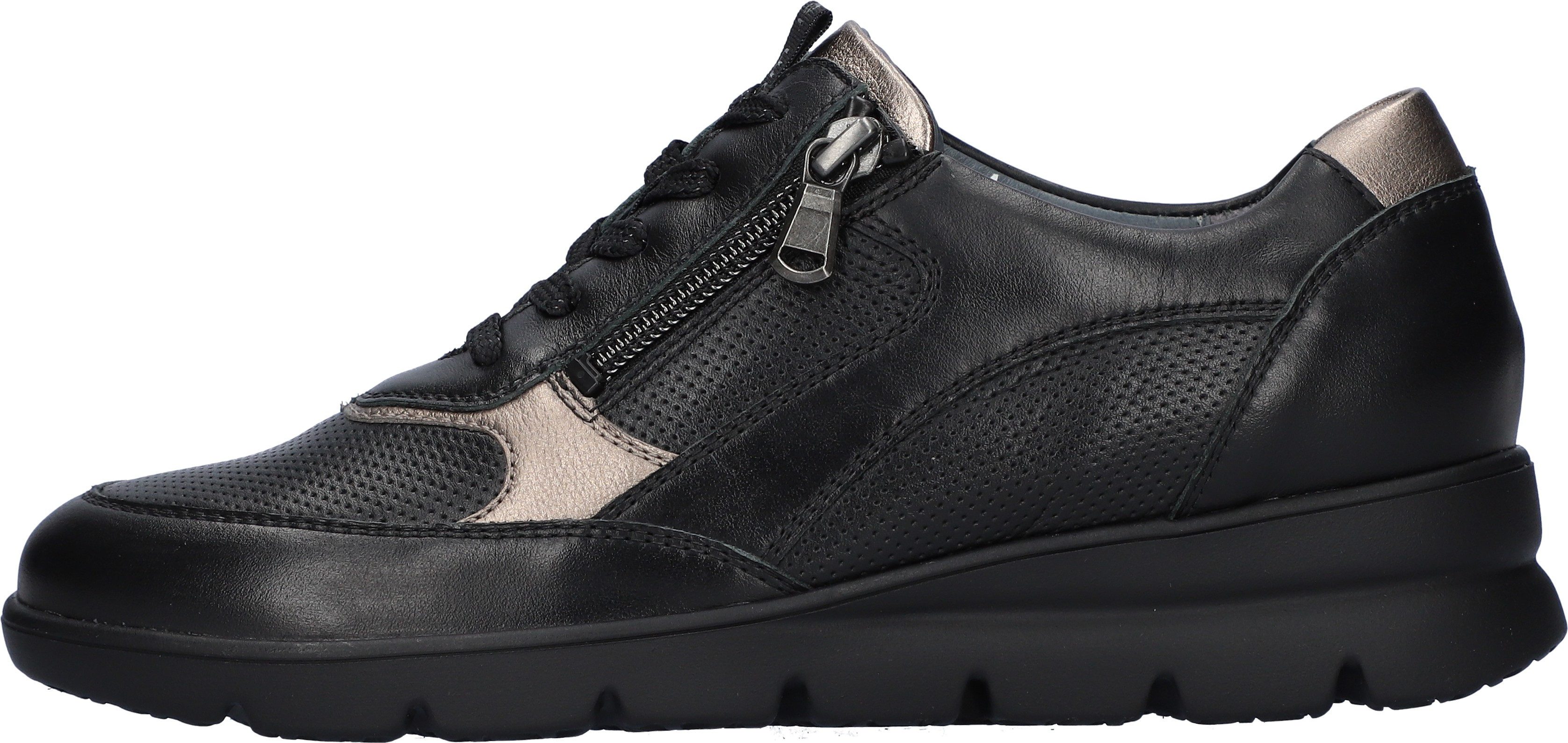 Waldläufer Sneakers H-Bruni , vrijetijdsschoen, lage schoen, veterschoen in comfortabele breedte g (= wijd)