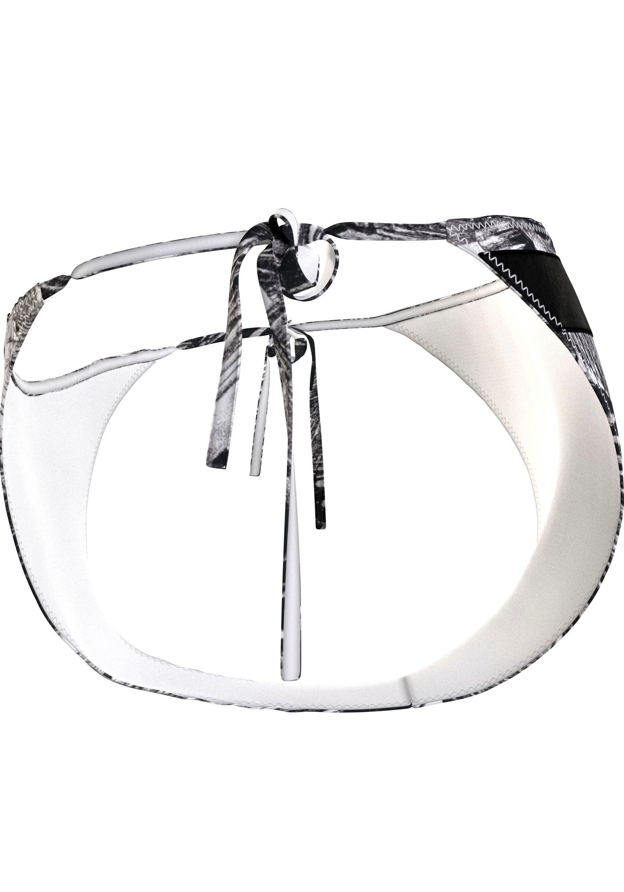 Calvin Klein Swimwear Bikinibroekje STRING SIDE TIE-PRINT in een look met patroon