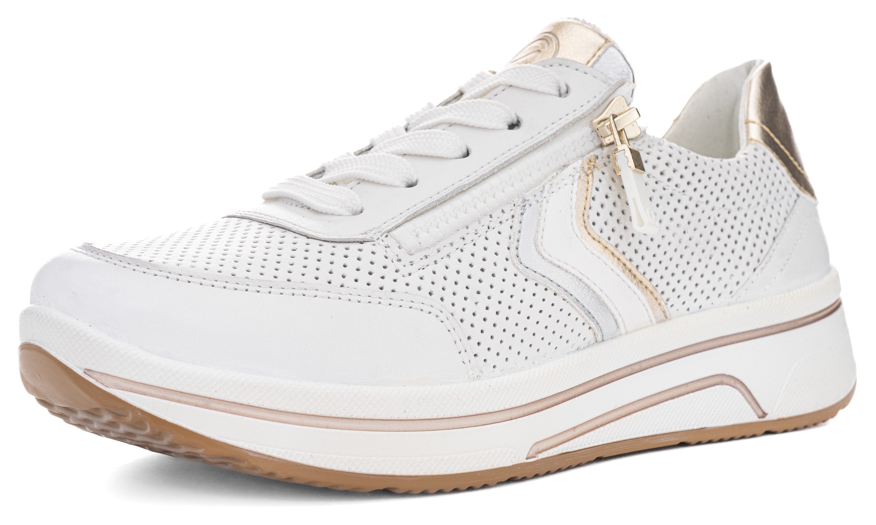 Ara Sneakers Sapporo , vrijetijdsschoen, comfort schoen, revalidatie schoen in h-breedte (= zeer breed)