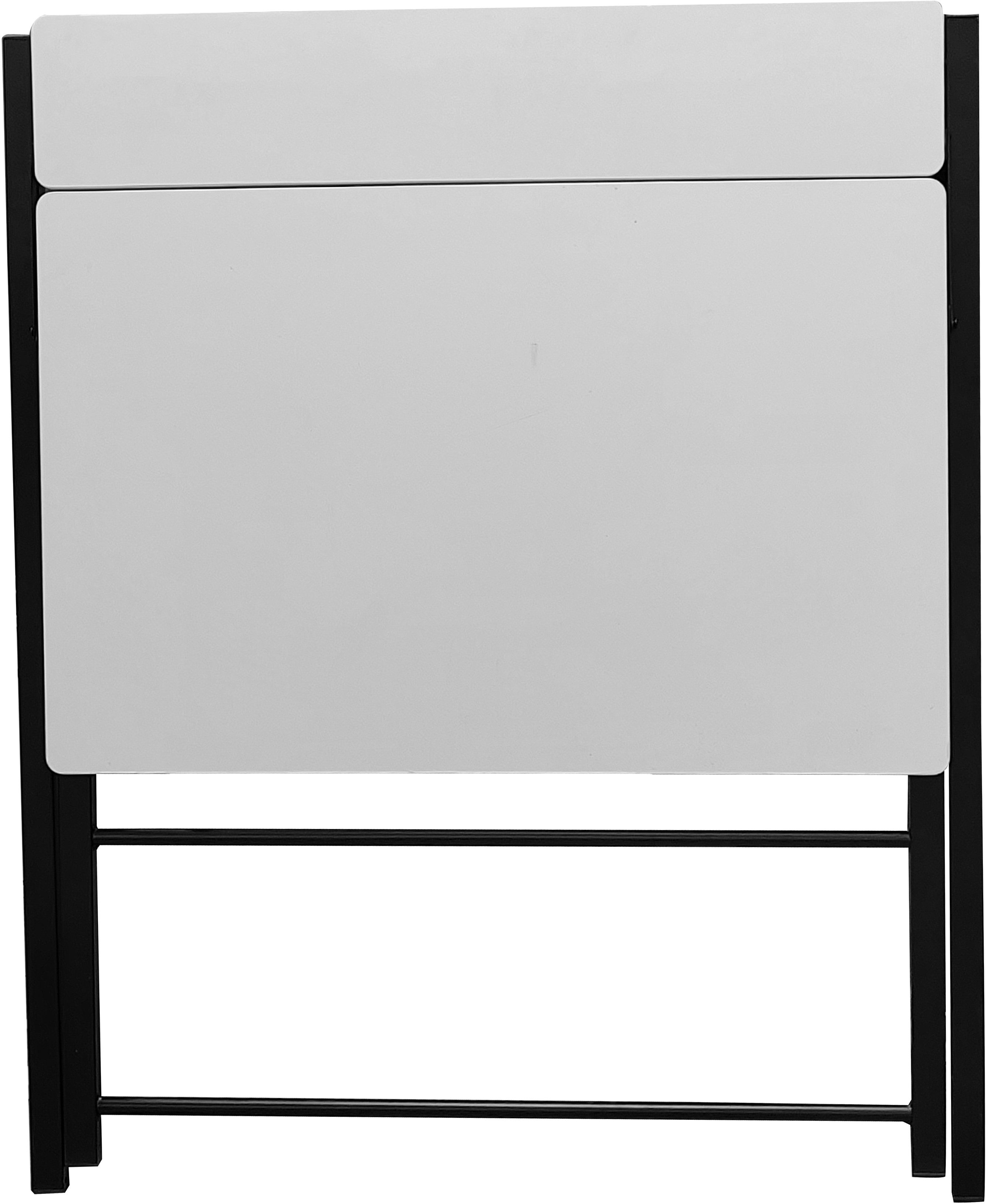 INOSIGN Pc-bureau SULBY, laptoptafel, bureau, met planchet, Metalen frame, opvouwbaar, ruimtebesparend, max. 86,5x82,5 cm