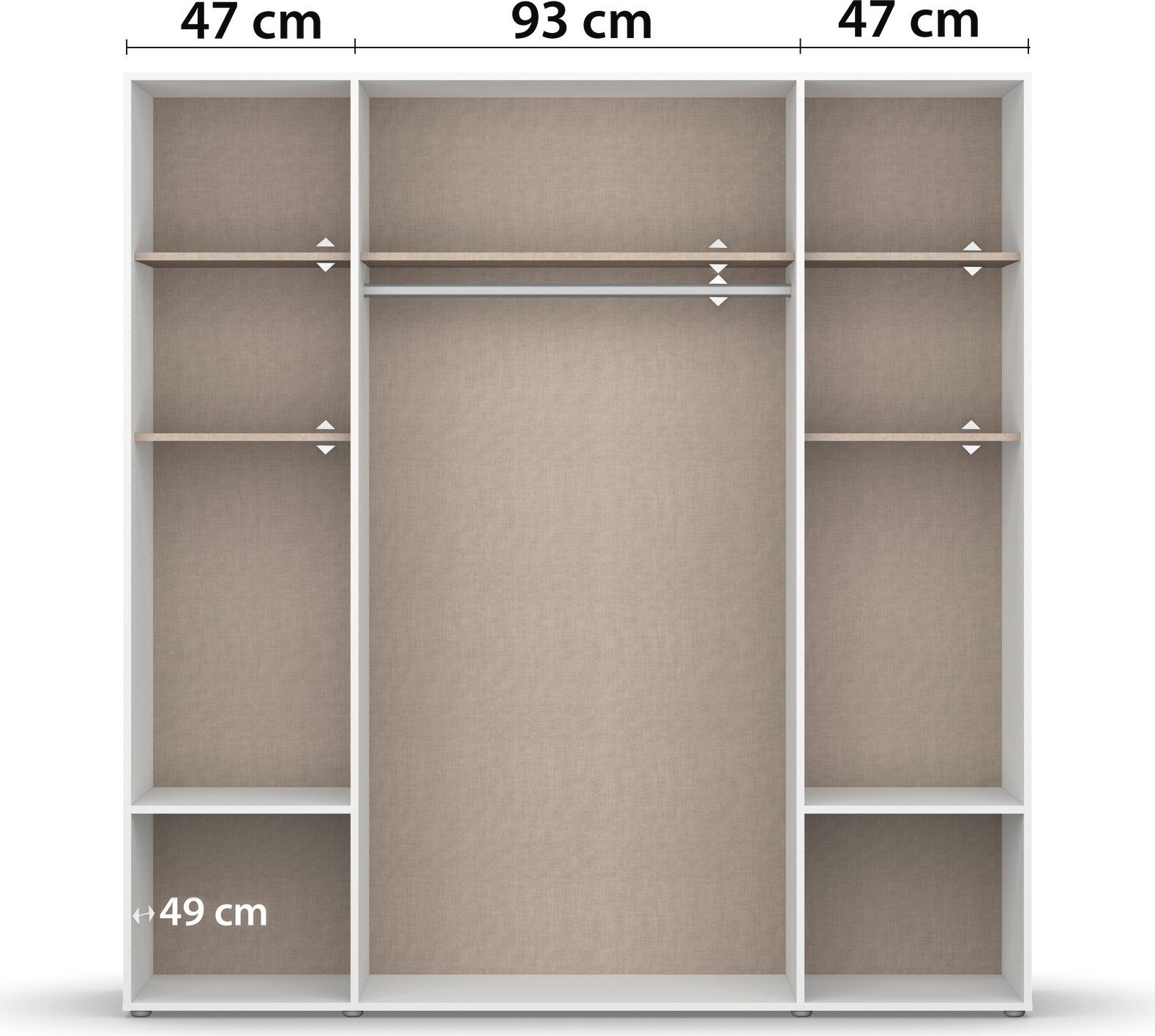 rauch Draaideurkast Kledingkast Kast Garderobe Wasmand NAGATA veel Opbergruimte