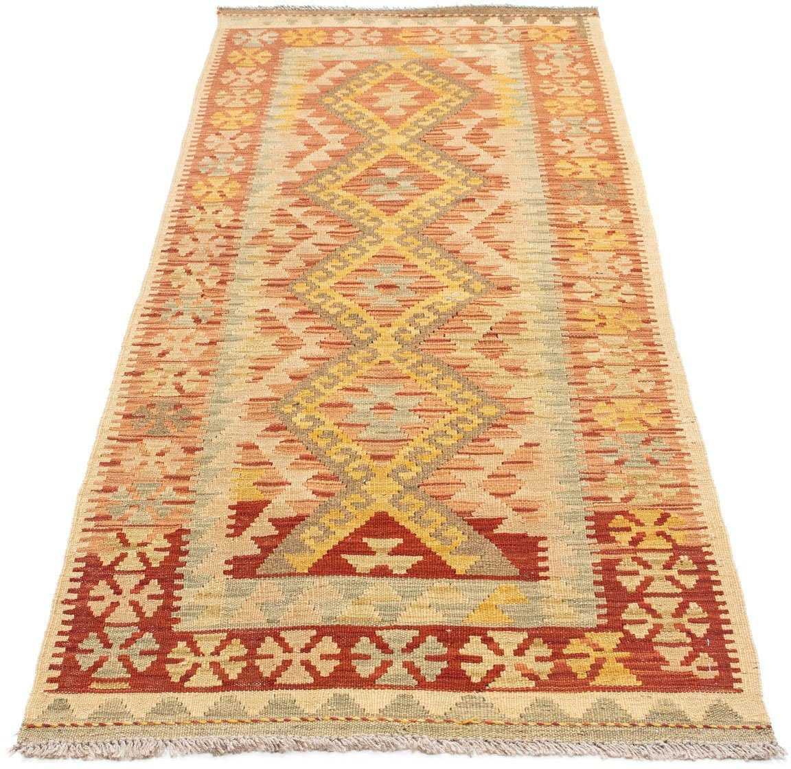 morgenland Loper Kelim medaillon beige 197 x 72 cm Oriëntaalse look