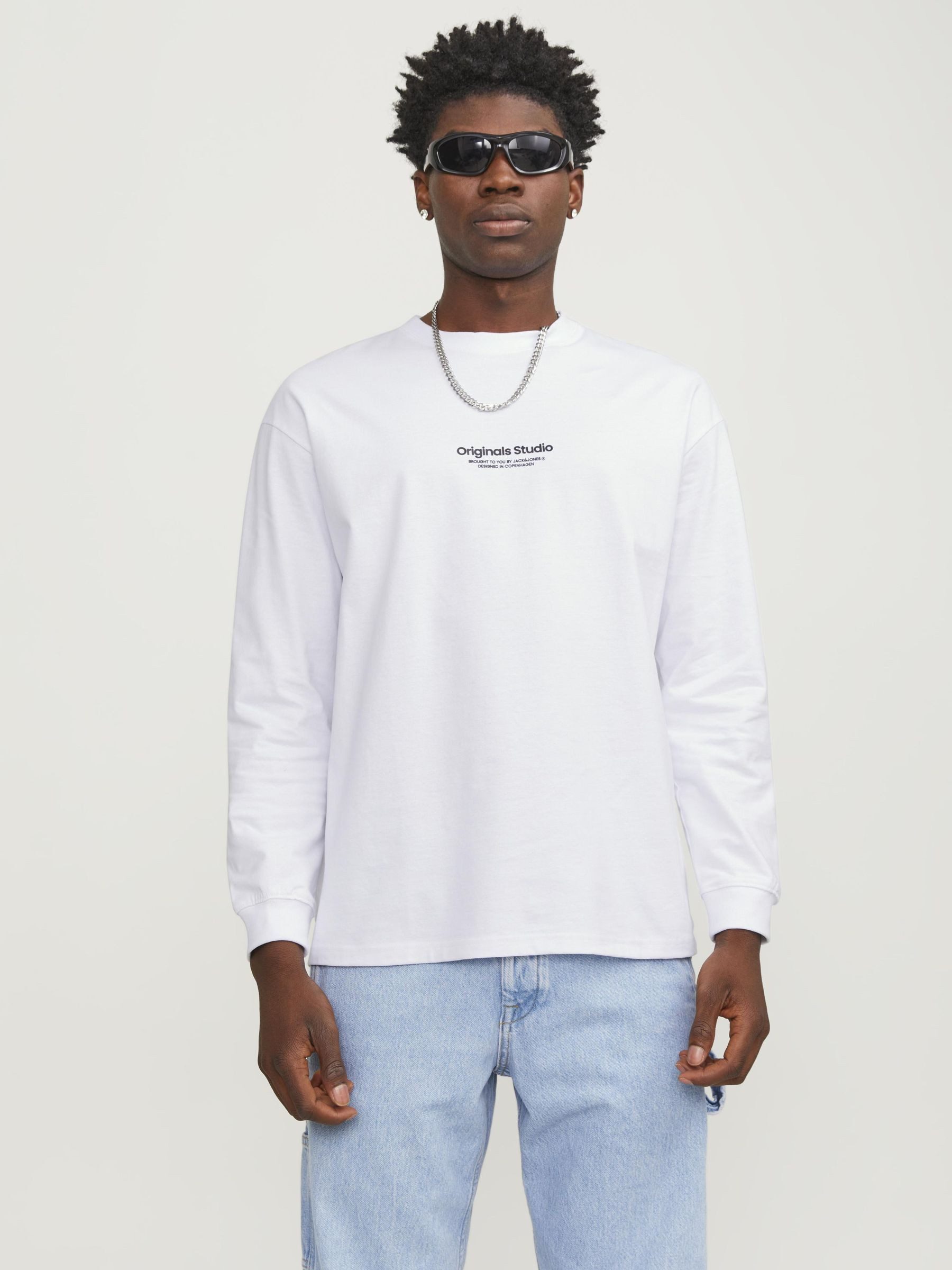 Jack & Jones Shirt met lange mouwen JORVESTERBRO TEE LS CREW NECK NOOS