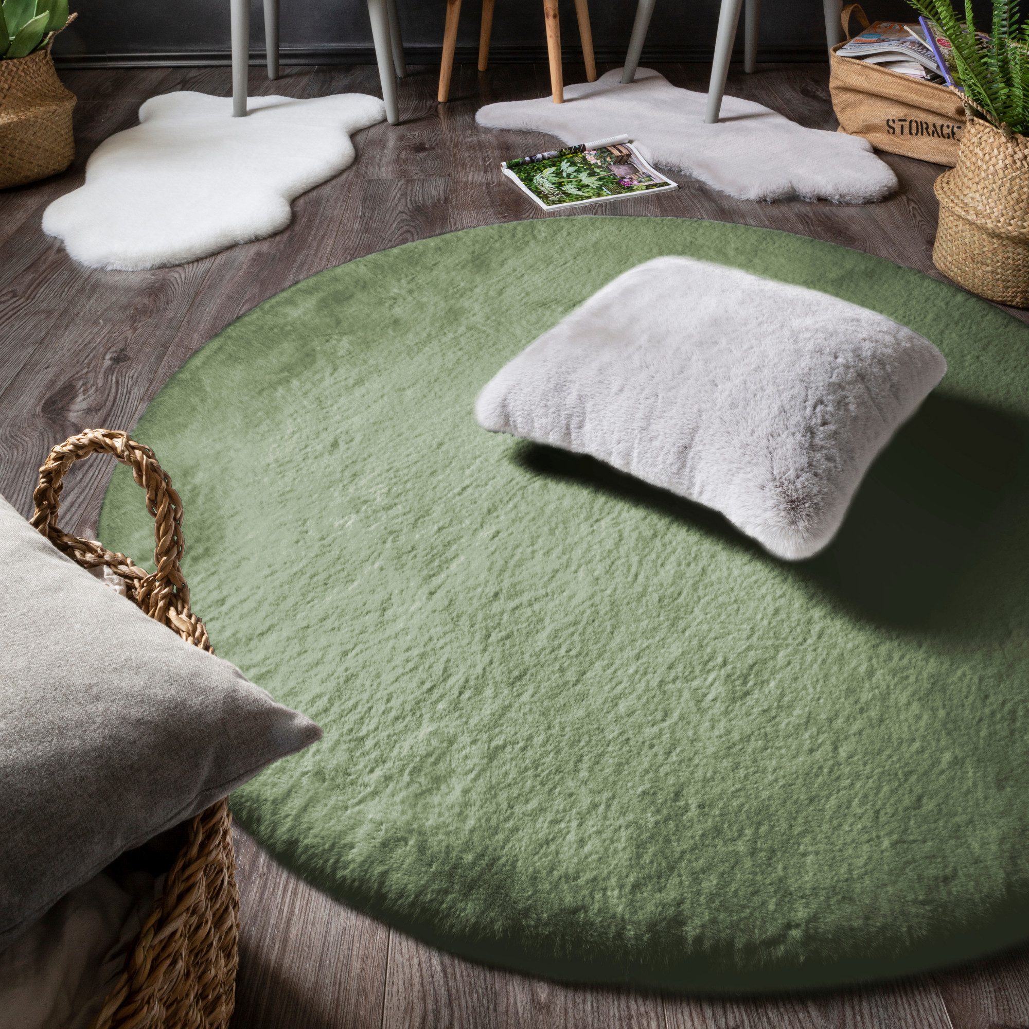 LUXOR living Vachtvloerkleed NOVARA Imitatiebont, voelt als konijnenbont, bijzonder zachte, hoge pool