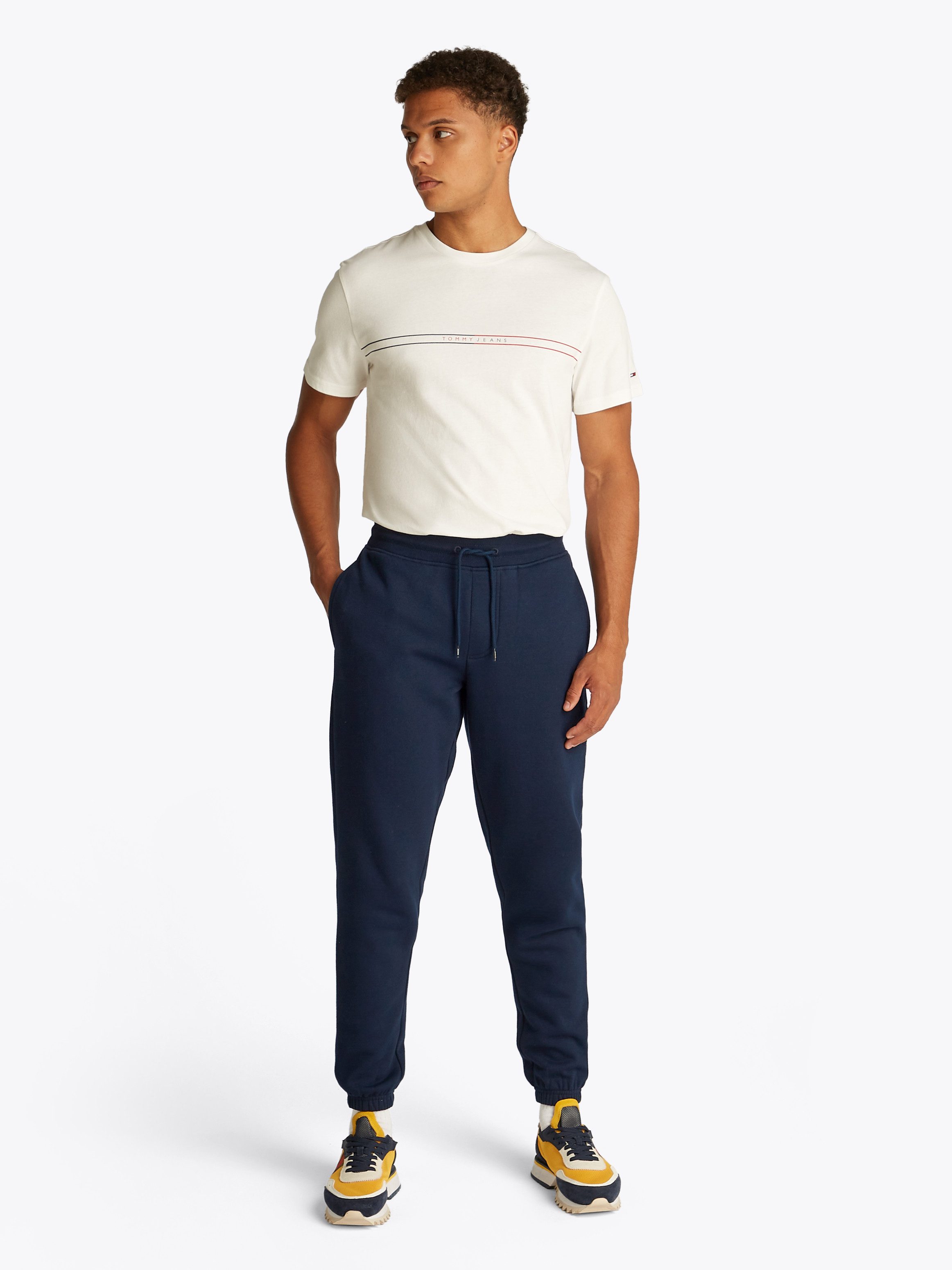 TOMMY JEANS Sweatbroek TJM SLIM S FLAG SWEATPANT