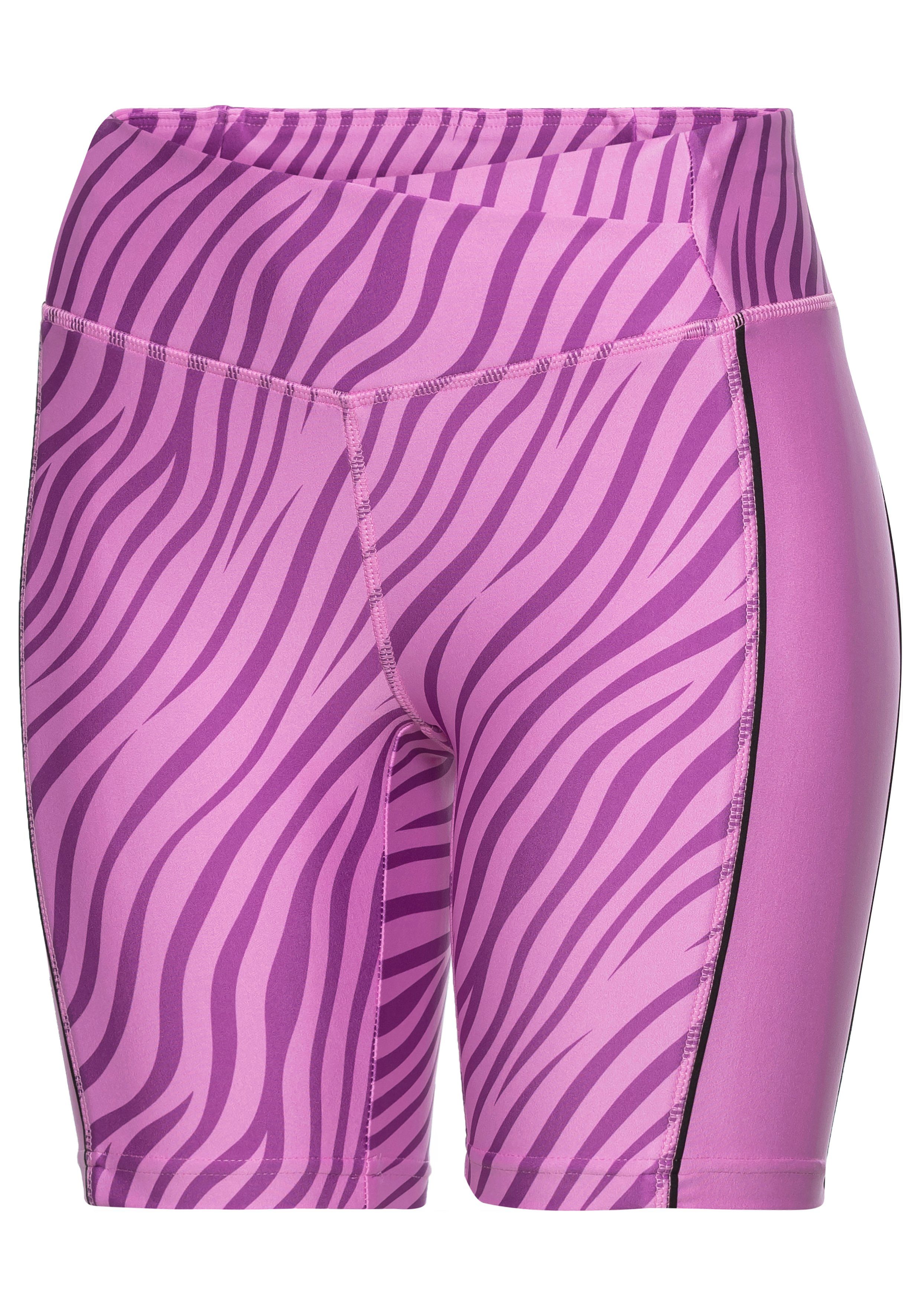 active by Lascana Short -Sportshorts Korte broek Sportshorts met subtiele zebraprint