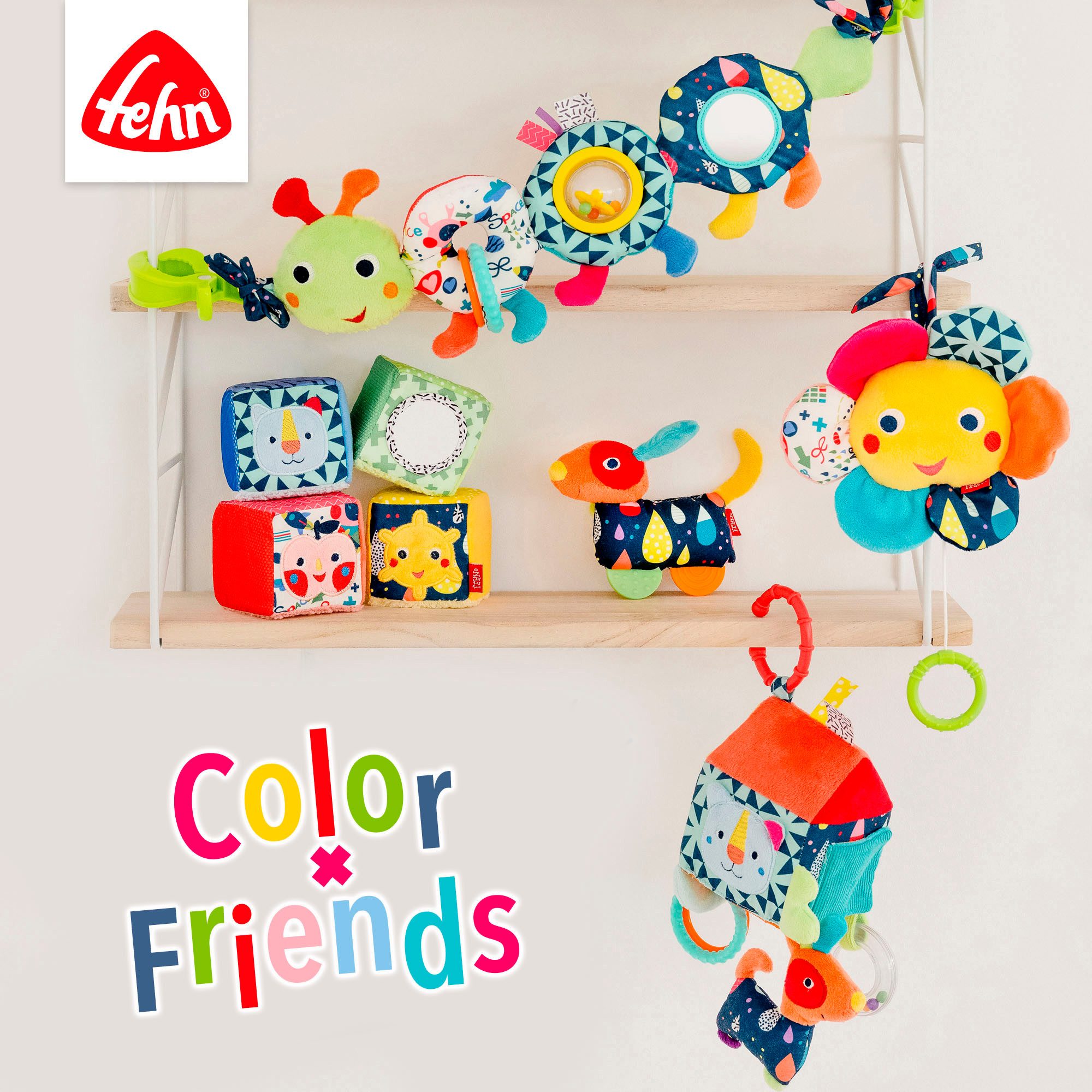 Fehn Grijpspeeltje COLOR Friends, activiteitshuis