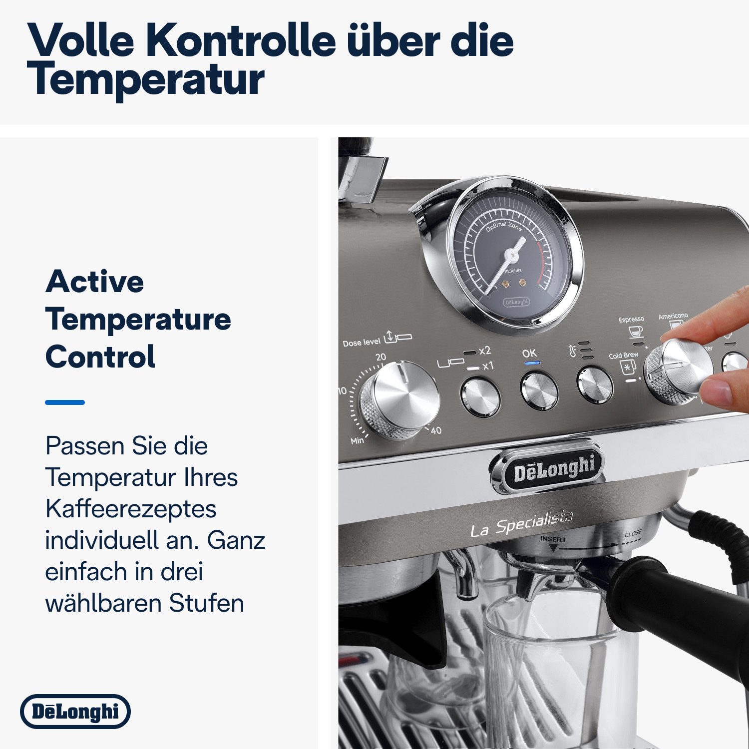 De'Longhi Espressomachine LA SPECIALISTA ARTE EVO COLD BREW 8004399027190, 8 maalgraden, 3 temperatuurinstellingen & cold brew incl. barista kit
