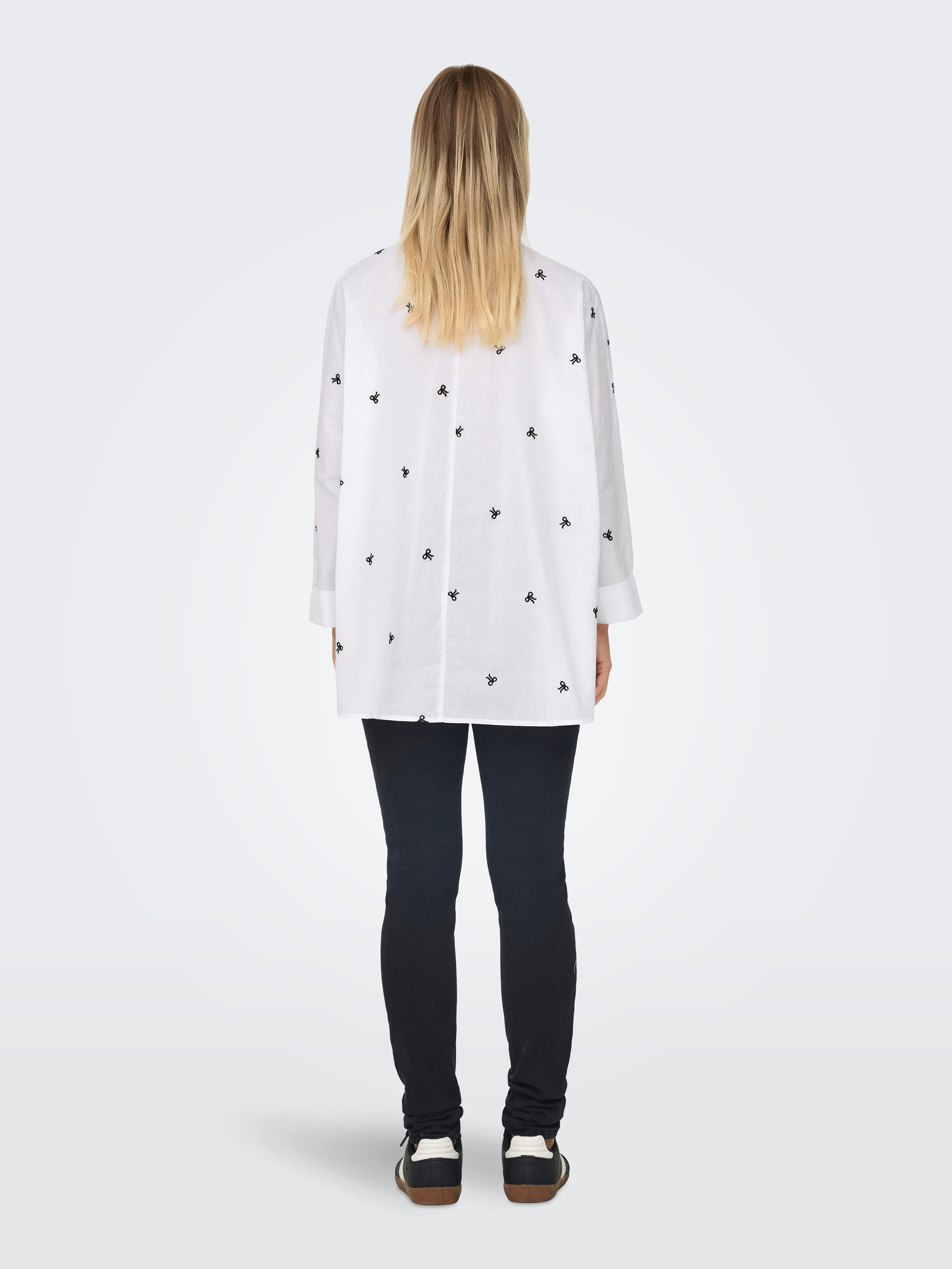 Only Overhemdblouse ONLNEW LINA GRACE LS EMB SHIRT NOOS WVN
