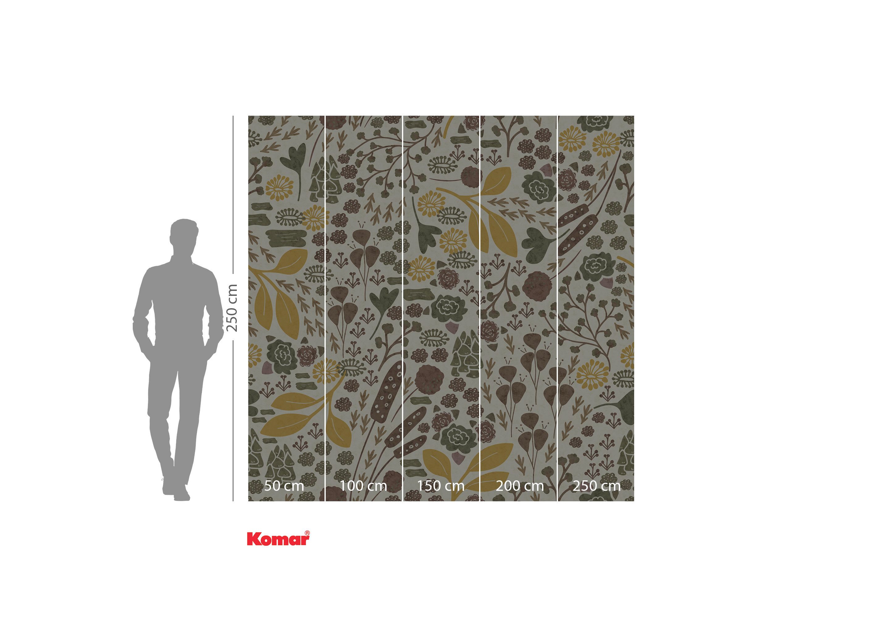 Komar Fotobehang Komar vlies fotobehang - Wilde Velden - maat 250 x 250 cm (set)