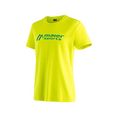 maier sports functioneel shirt ms tee m veelzijdig shirt met ronde hals van elastisch materiaal geel