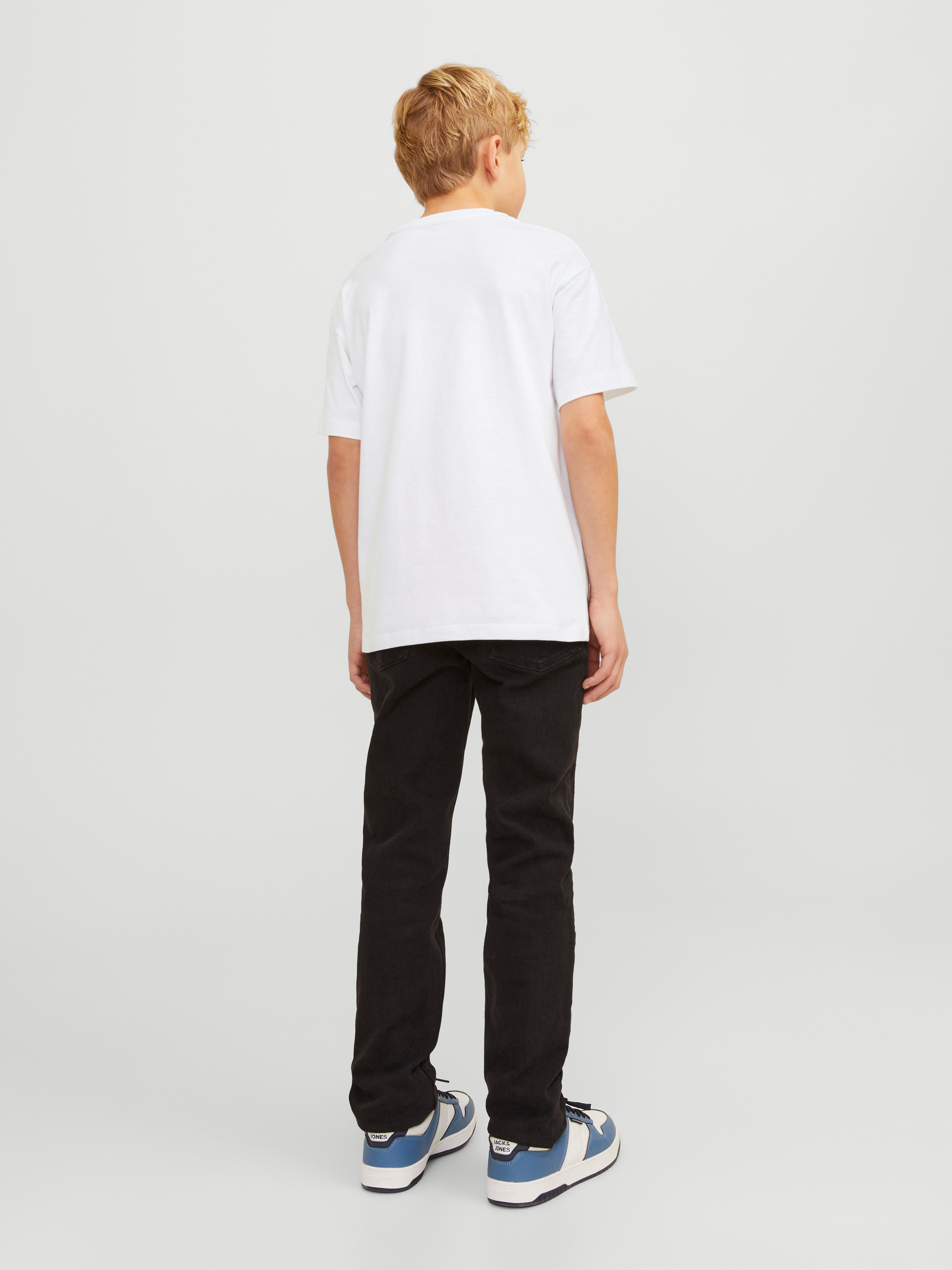 Jack & Jones Junior Shirt met ronde hals JJECALEB VARSITY TEE SS O-NECK NOOS JNR