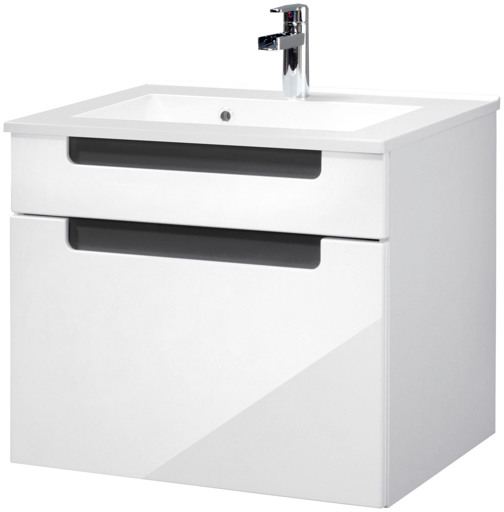 welltime Badkamerserie Siena Spiegelkast inclusief ledverlichting, breedte 60 cm (2-delig)