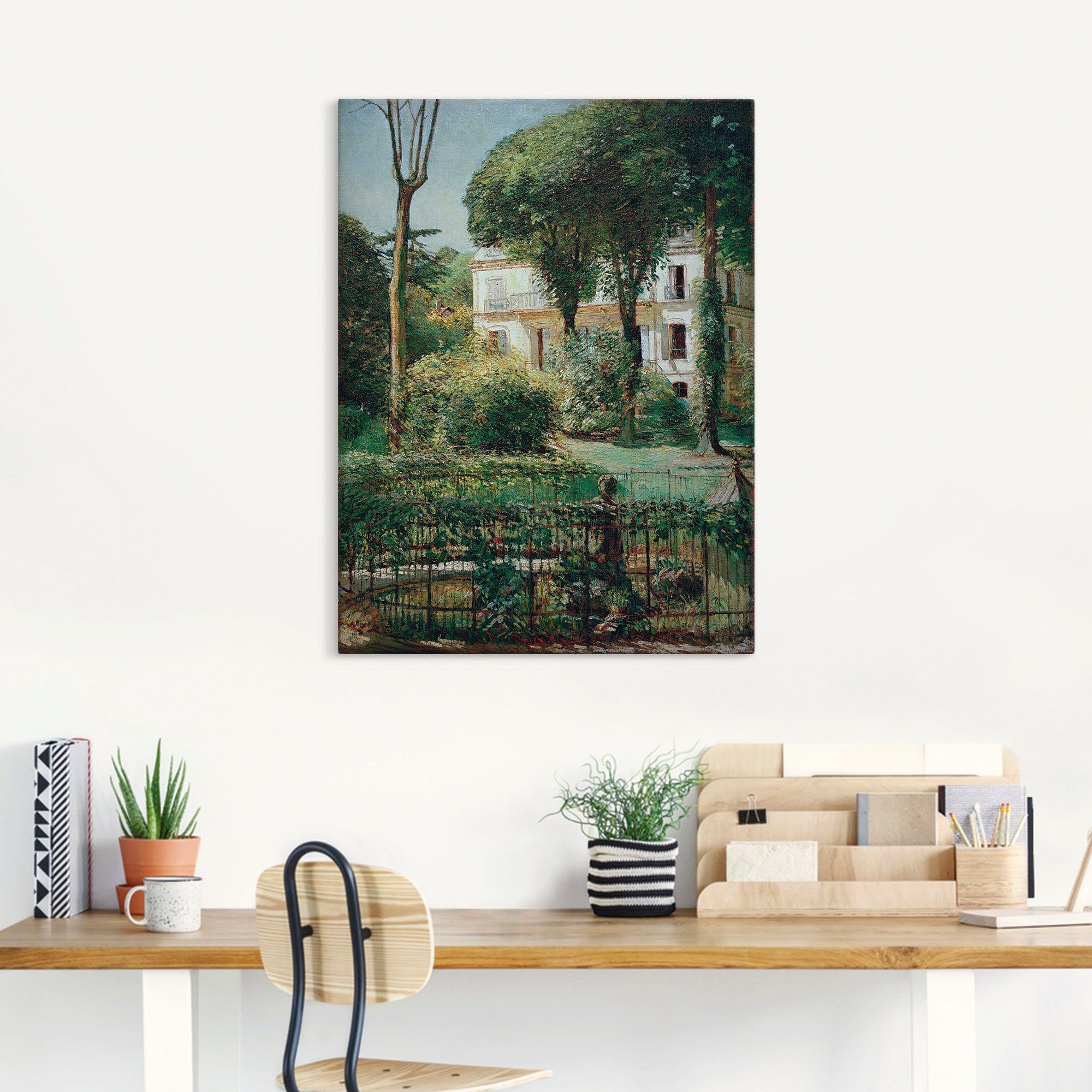 Artland Artprint Villa in Paris als artprint op linnen, poster in verschillende formaten maten