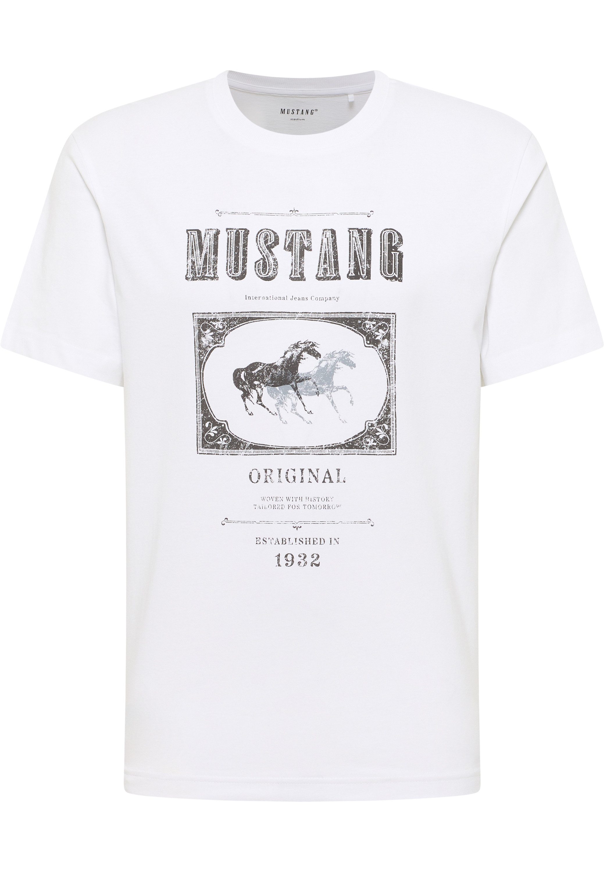 MUSTANG Shirt met korte mouwen Heren stijl Akron