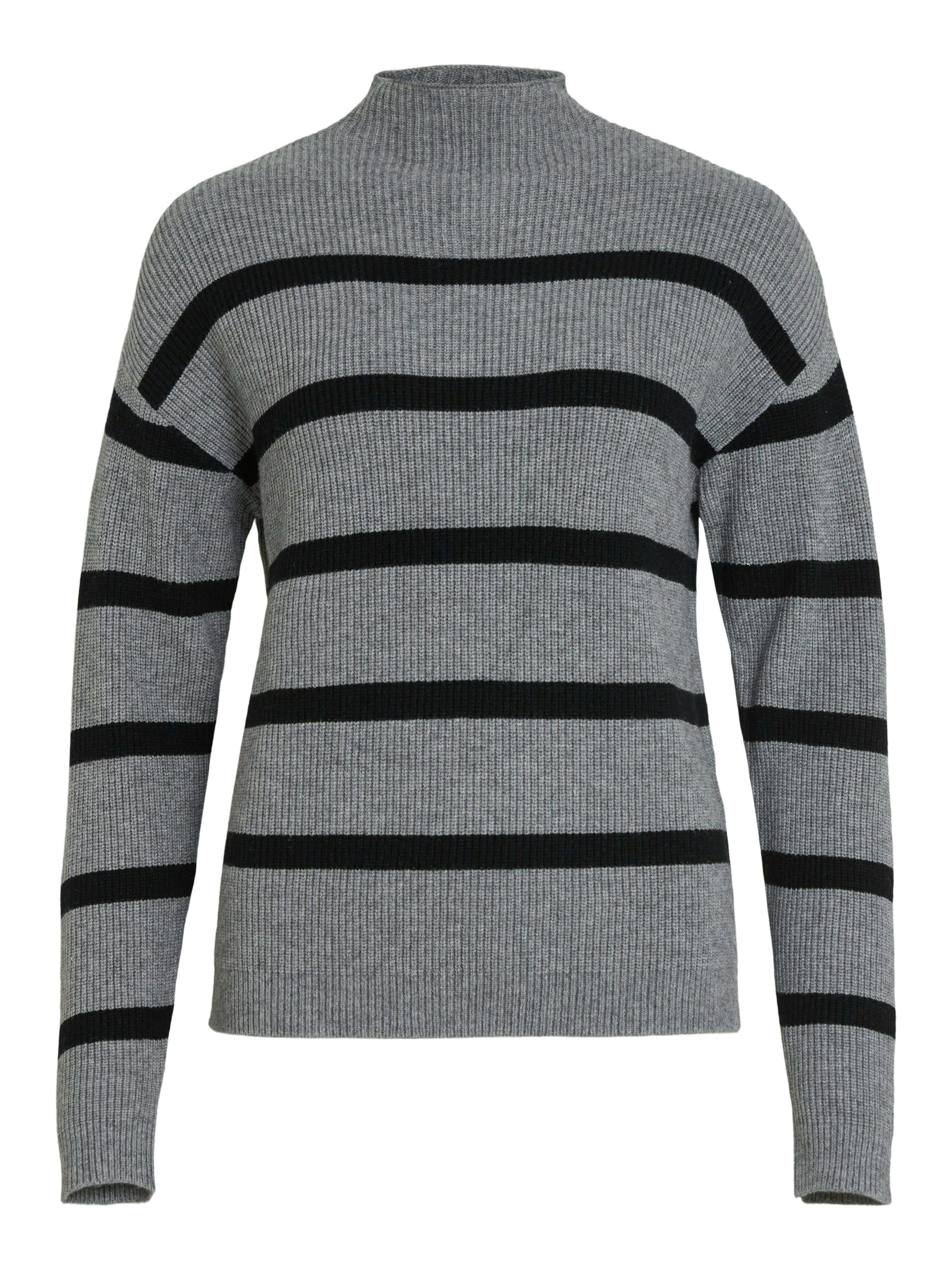 Vila Trui met staande kraag VIRIL MOCKNECK L/S KNIT RIB TOP 2- NOOS