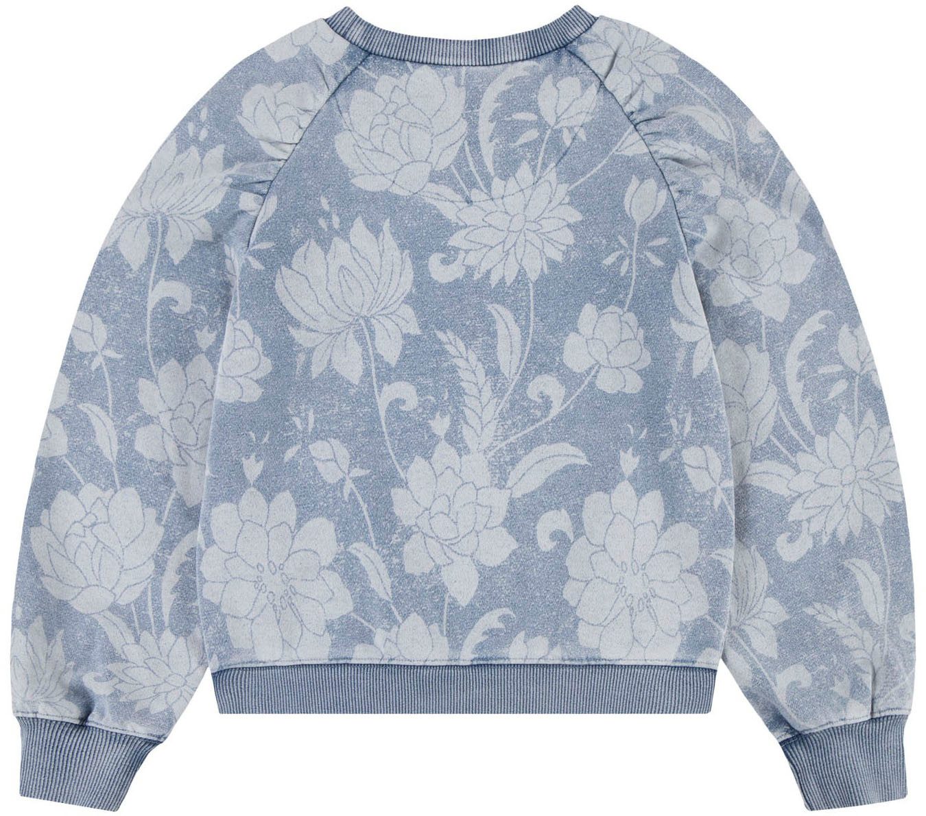 Levi's Kidswear Sweatshirt in used-look, allover bedrukt - voor meisjes